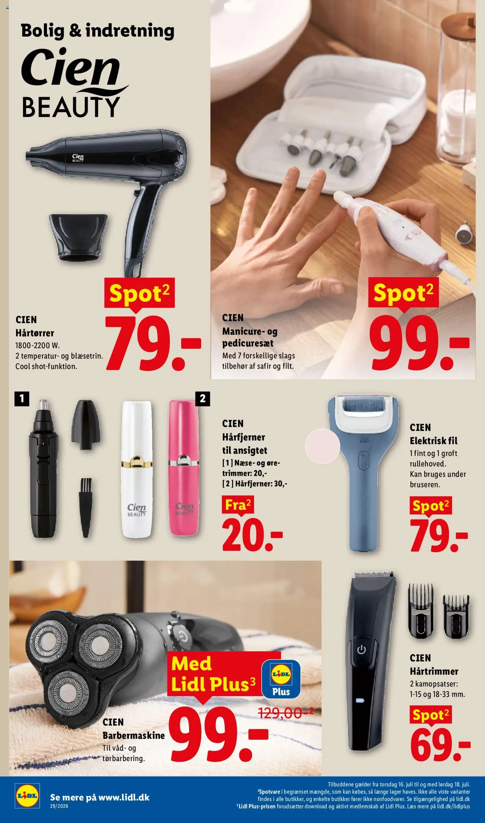 Lidl tilbudsavis – gyldig fra 12/07/2026 | Side: 29 | Produkter: Barbermaskine, Søm, Hårtrimmer, Hårtørrer