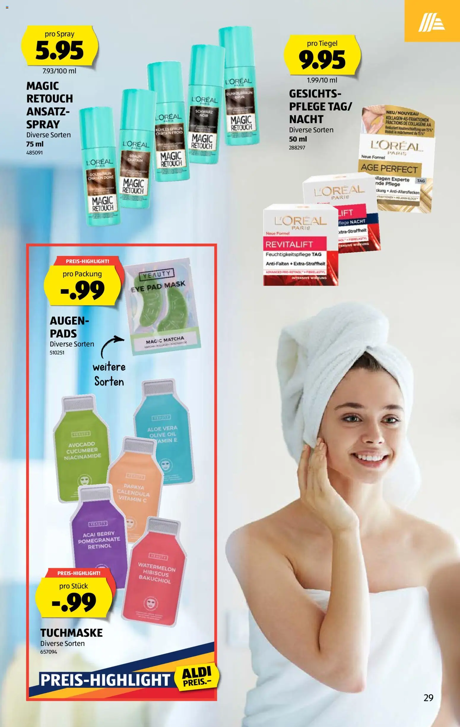 Aldi aktionen – gültig ab 20.08.2026 | Seite: 29 | Produkte: Tuchmaske, Avocado
