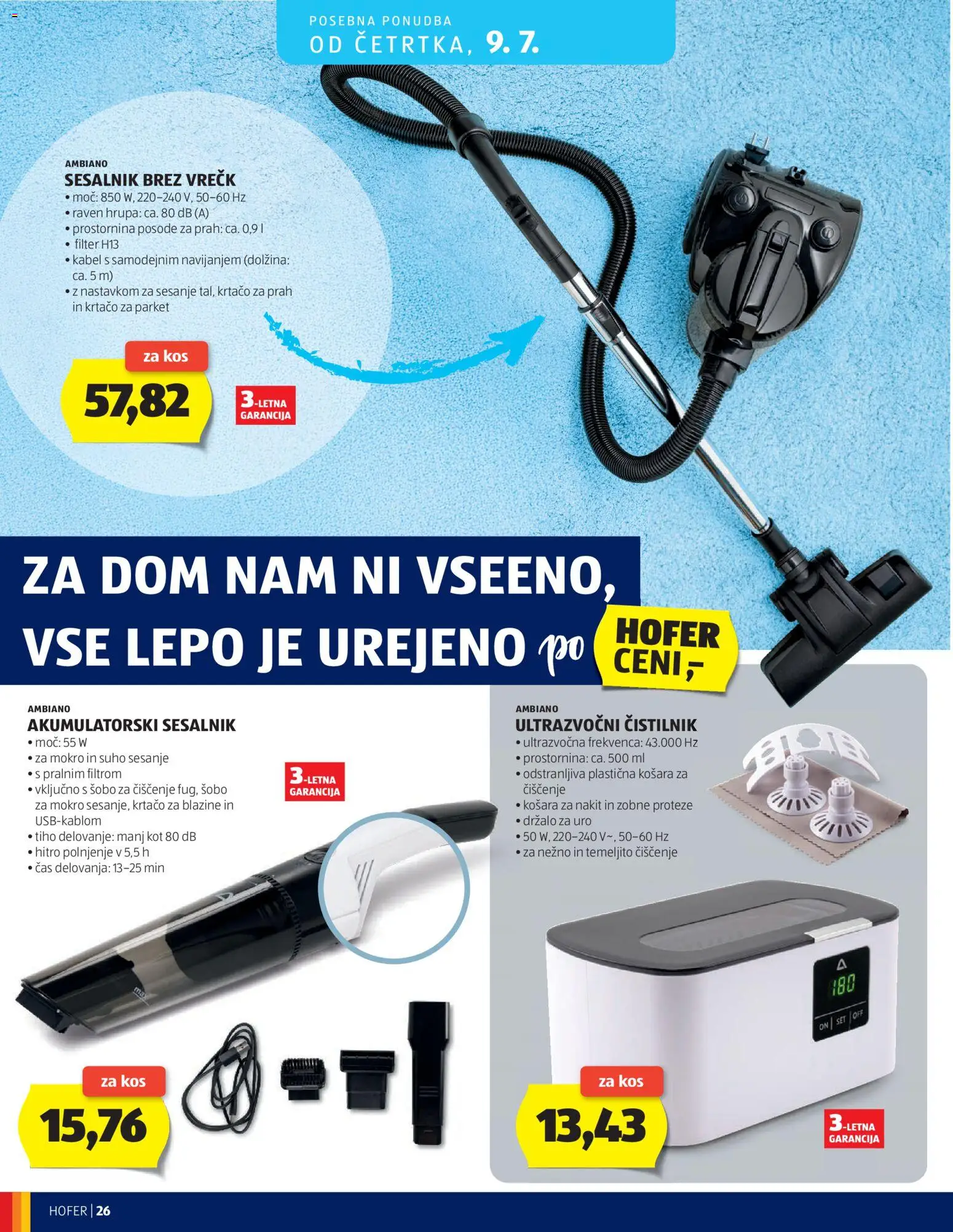 Hofer SI katalog | vrijedi od 01.07.2026 | Stranica: 26