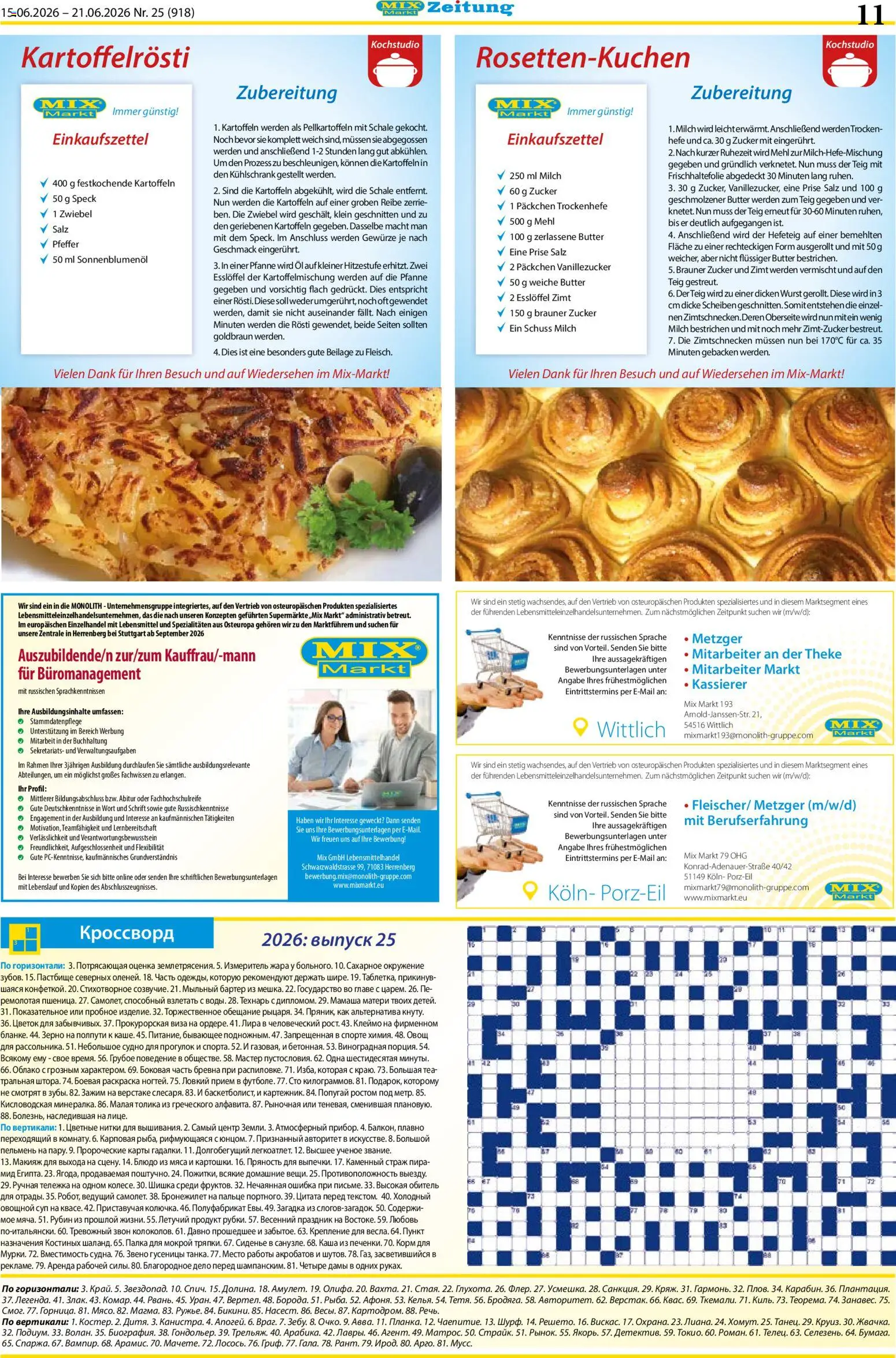 Mix Markt Prospekt – gültig ab 15.06.2026 | Seite: 4 | Produkte: Milch, Kühlschrank, Kartoffeln, Wurst