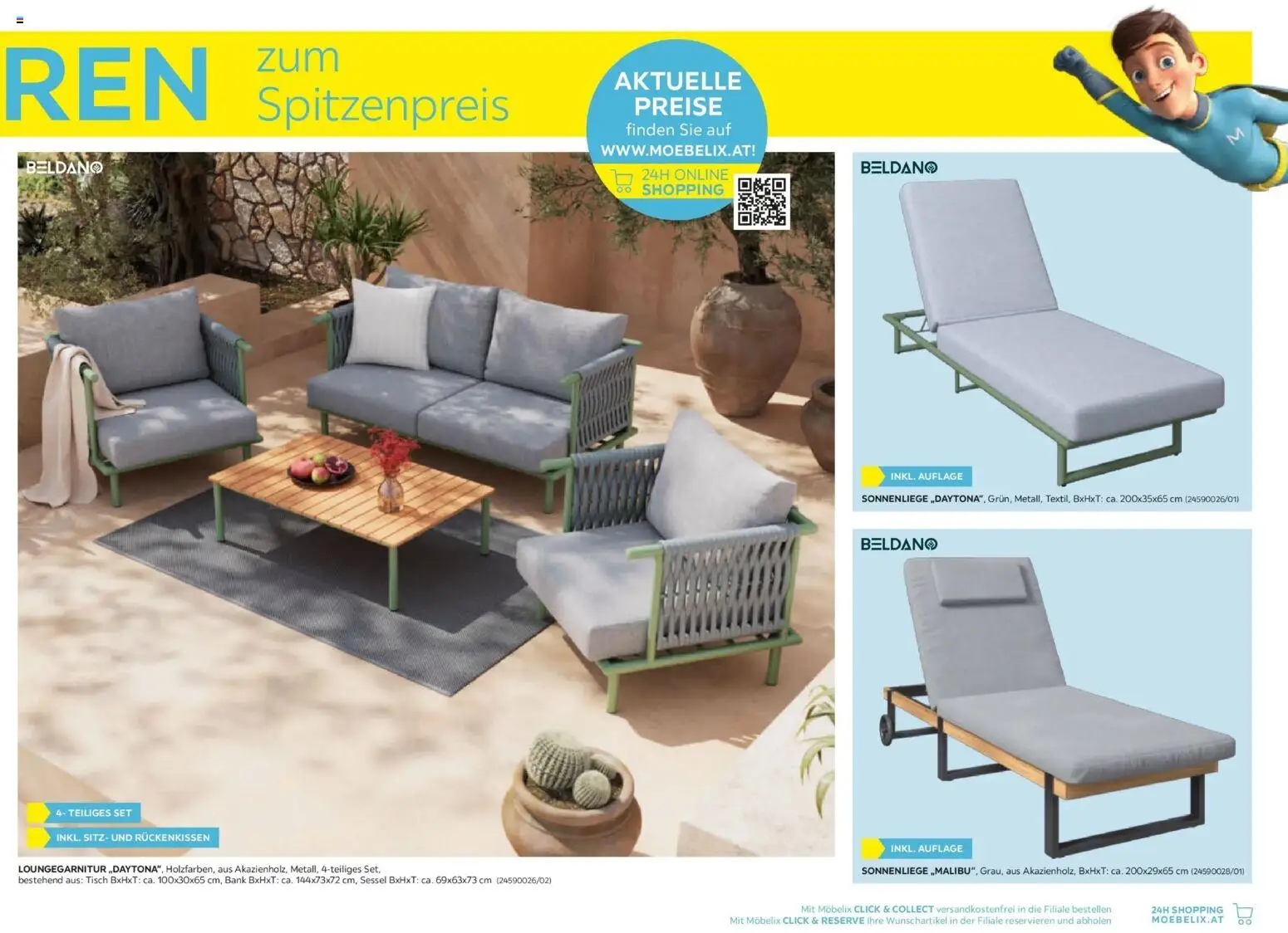 Möbelix Gartenmöbel Mistelbach, Zams, Zell Am See gültig ab 13.04.2026 | Seite: 11 | Produkte: Sessel, Tisch
