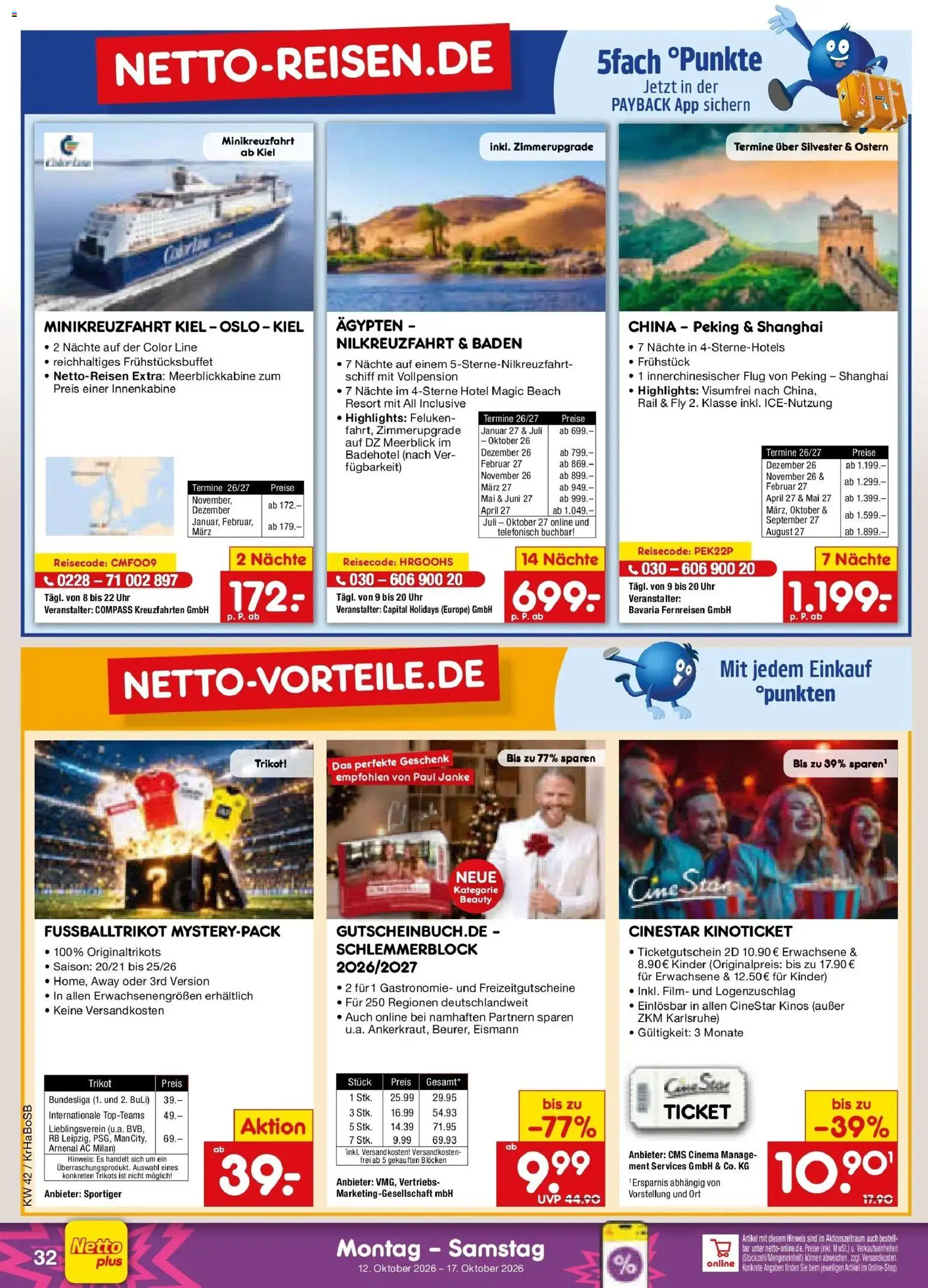 Netto Marken-Discount Prospekt Bochum (ab 12.10.2026) » Angebote | Seite: 44 | Produkte: Uhr