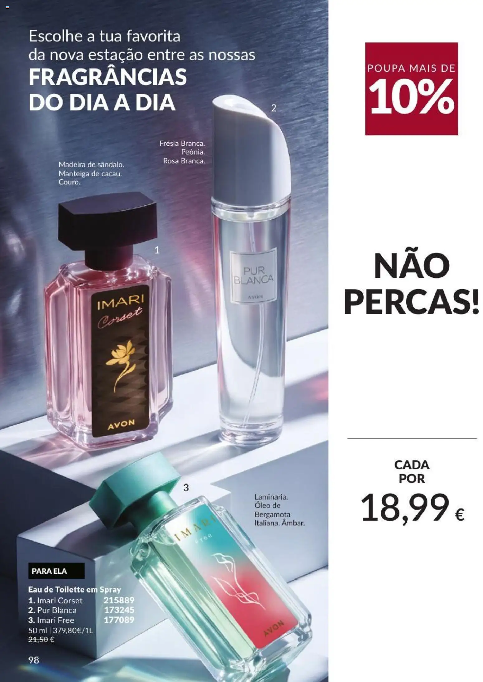 Catálogo Avon Campanha 9 │ válido de 01/09/2026 | Página: 98 | Produtos: Eau de toilette, Manteiga, Óleo