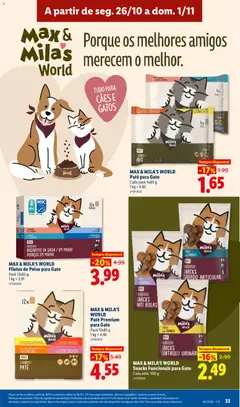 Pré-visualização MAX & MILA'S WORLD Snacks Funcionais para Gato, Cada emb. 100 g válido de 26/10/2026 | Página: 33