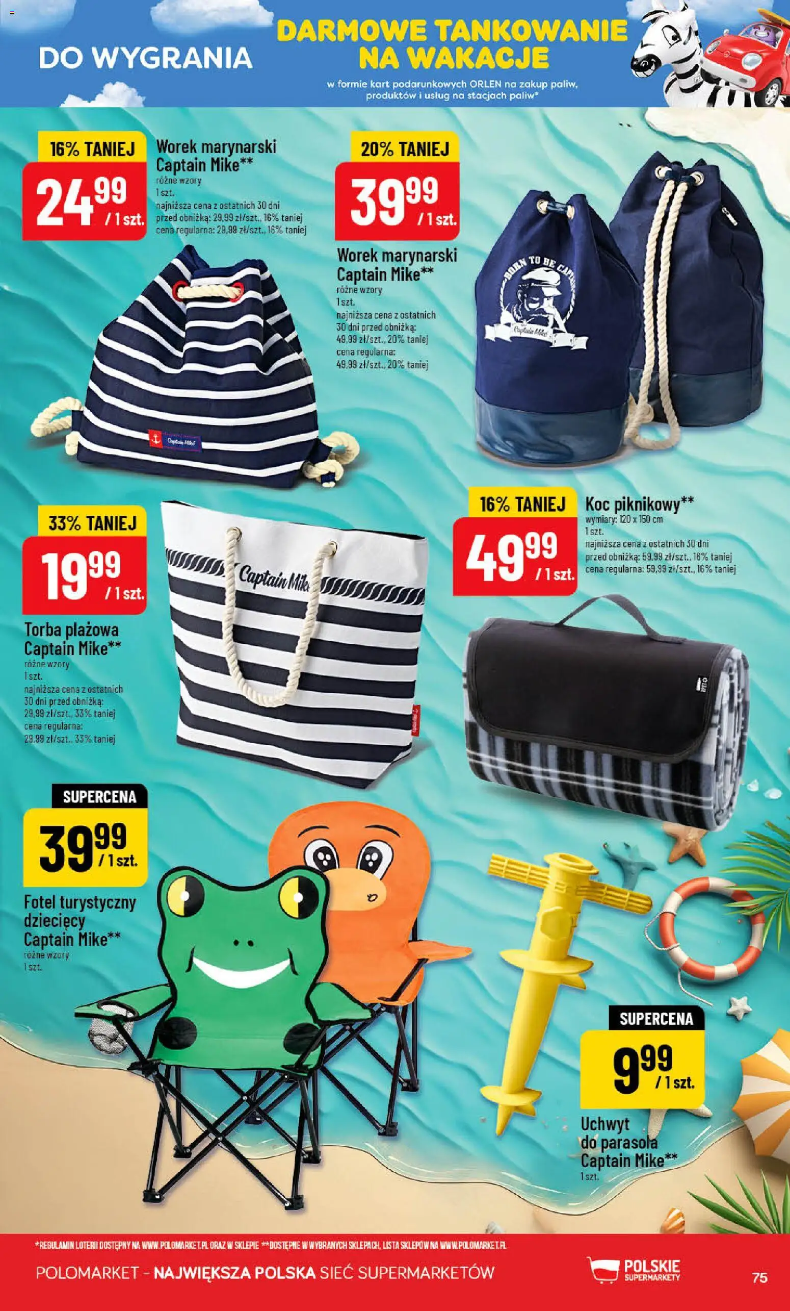 POLOmarket gazetka od 08.07.2026 | Strona: 75 | Produkty: Torba, Koc, Fotel