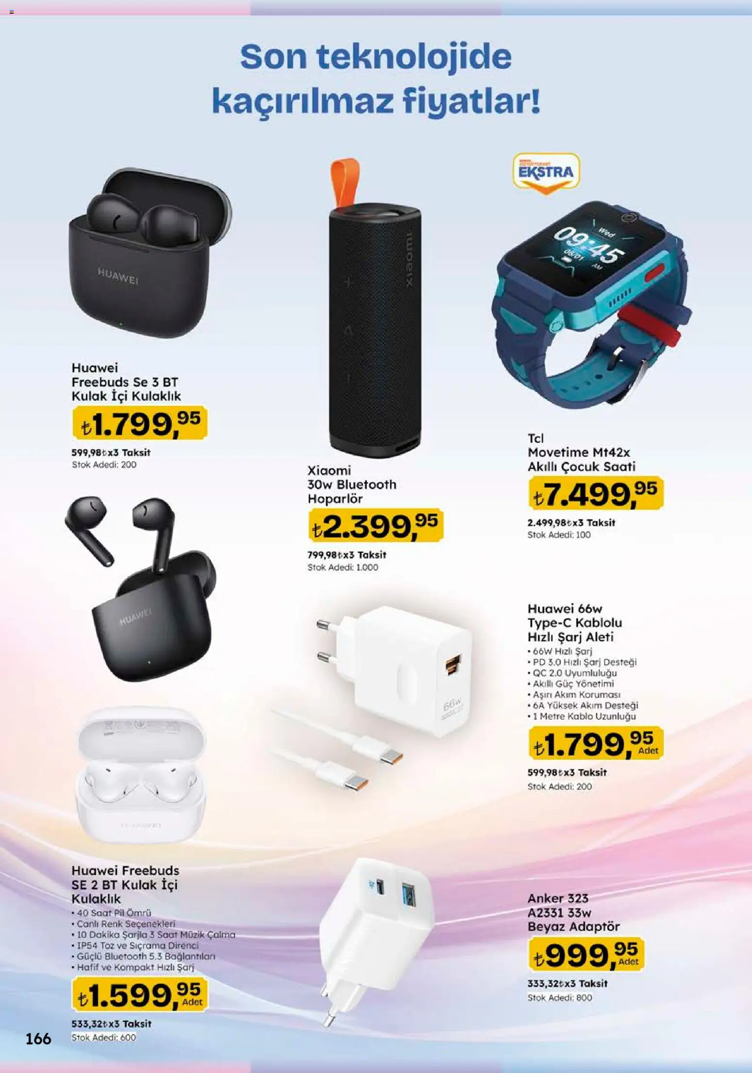 Migros Katalog - 5M Migroskop Dijital - 10 Eylül 2026 tarihinden itibaren geçerlidir | Sayfa: 166 | Ürünler: Pil, Kablo, Adaptör, Hoparlör