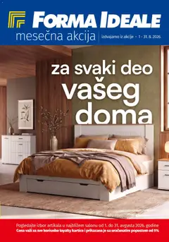 Forma Ideale katalog - pregled Forma Ideale kataloga - važi od 01.08.2026