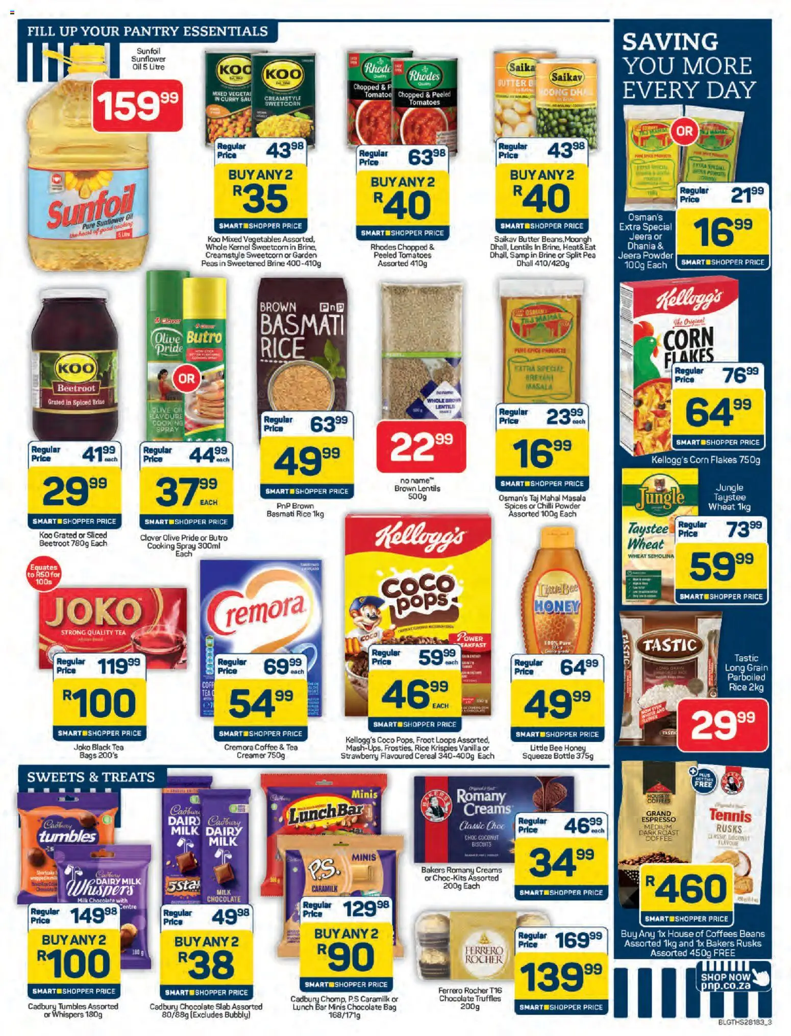 New Pick n Pay catalogue – valid from 25.05.2026 | Page: 3 | Products: Bag, Creamer, Rice, Rusks