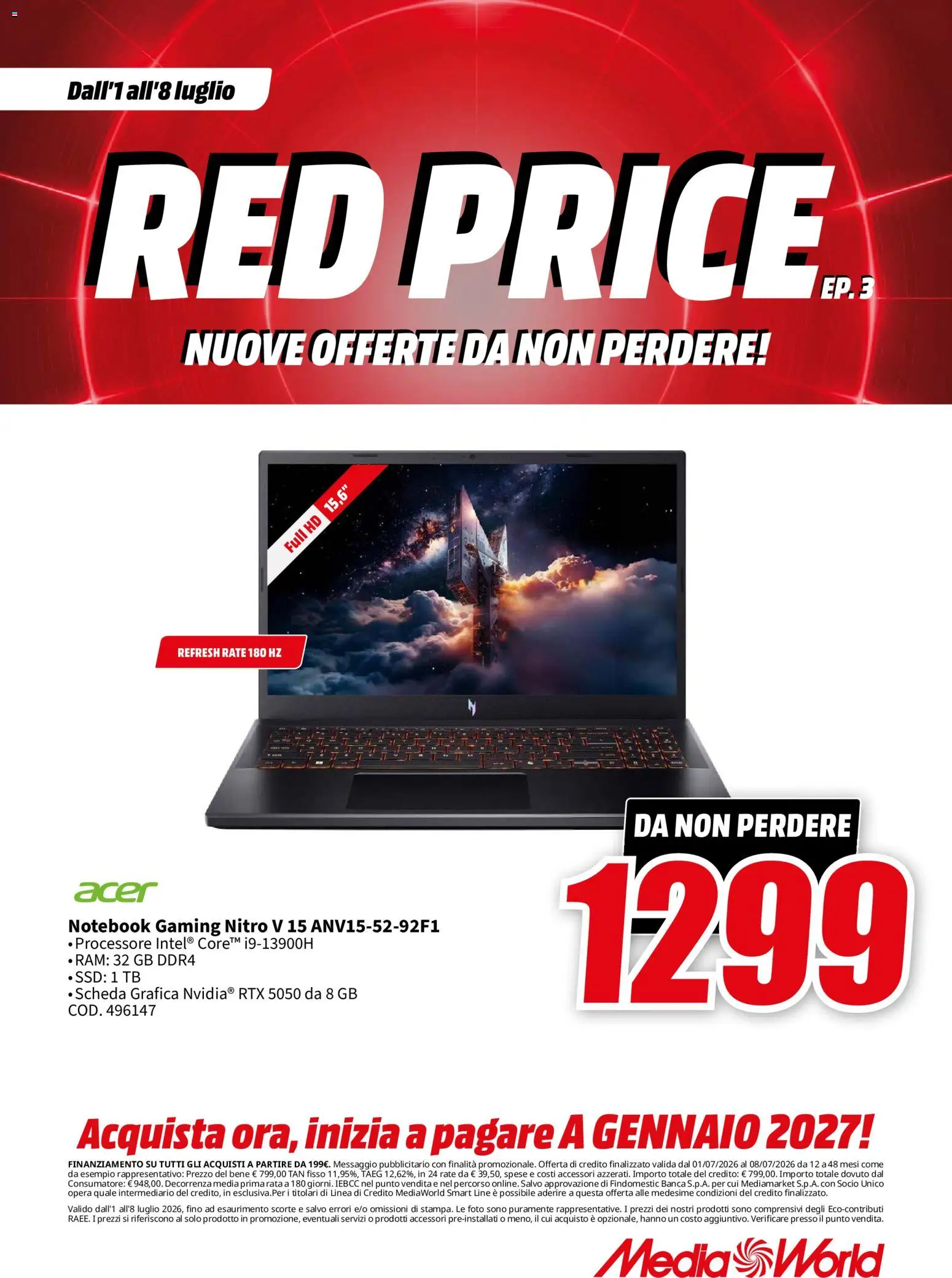 Volantino Media World del 01/07/2026 | Pagina: 41