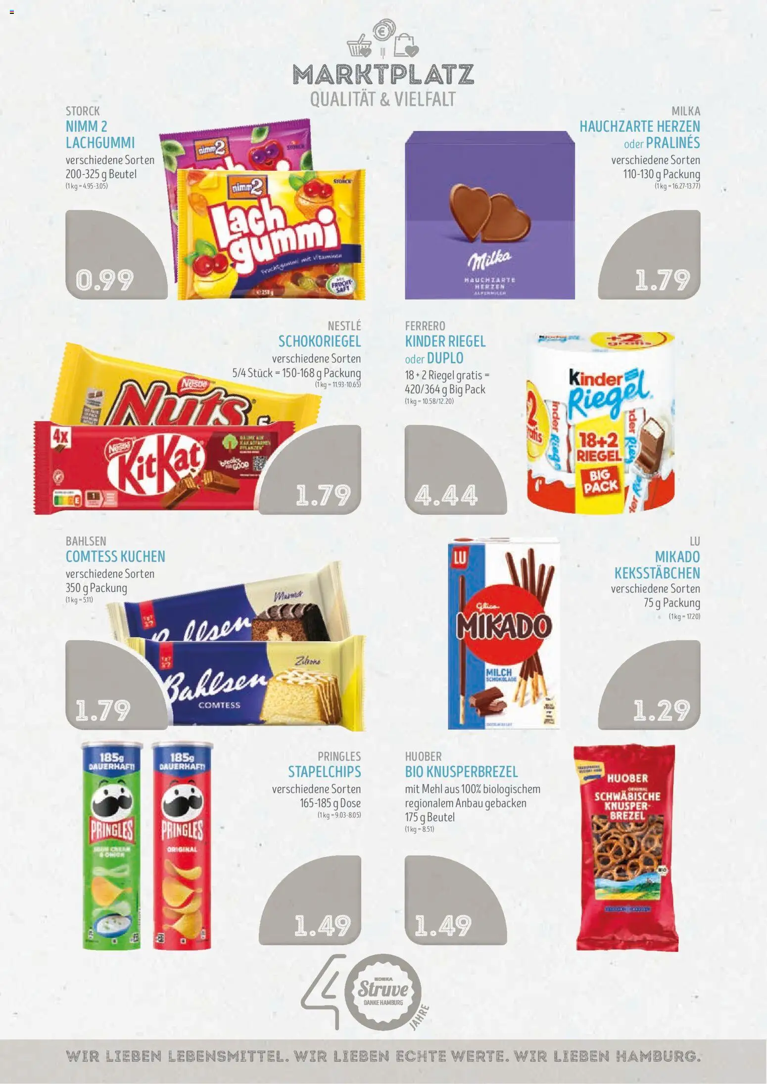 Edeka Struve Prospekt – gültig ab 05.10.2026 | Seite: 11 | Produkte: Milka, Kinder riegel, Pringles, Kuchen
