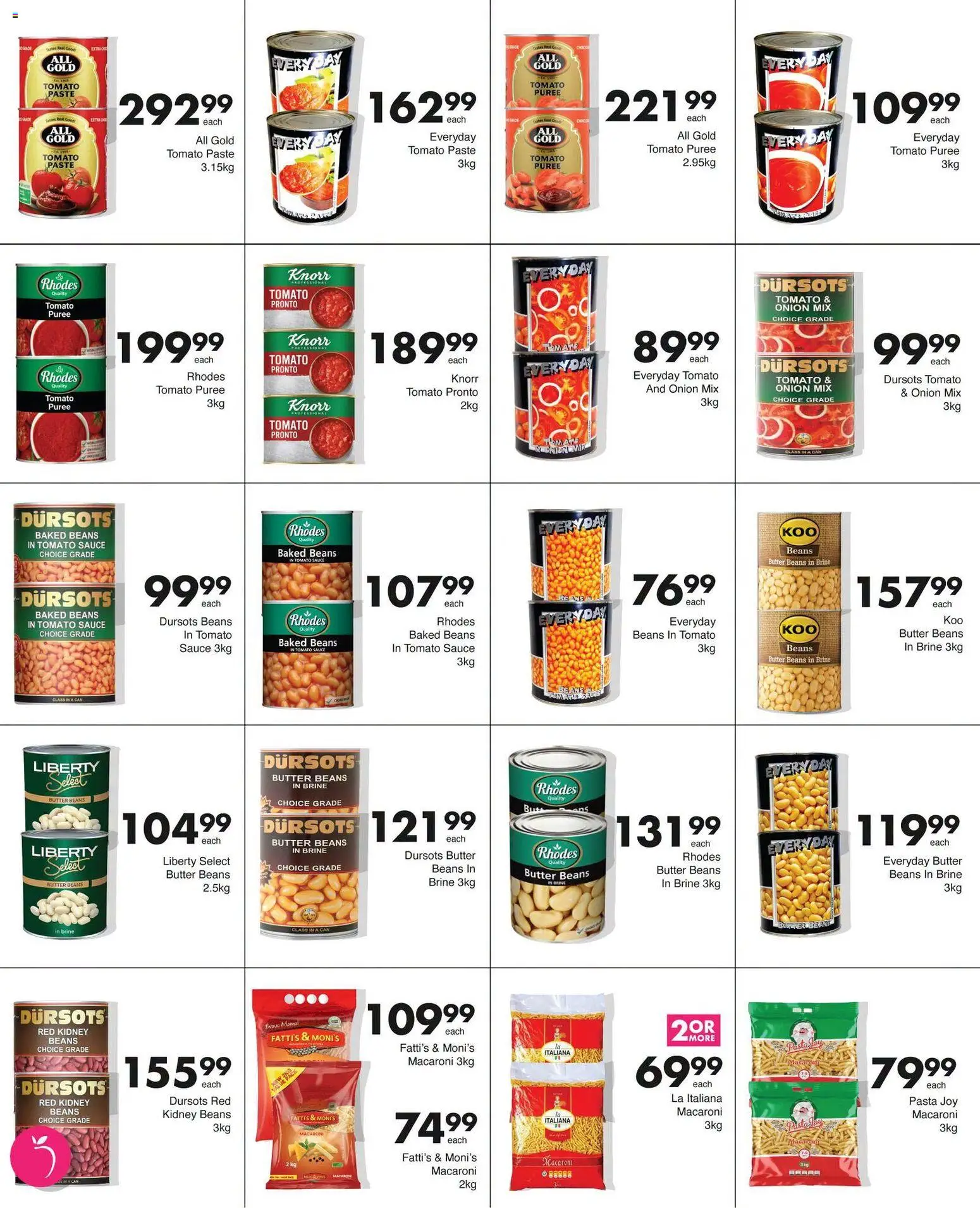 New Save catalogue – valid from 08/07/2026 | Page: 12 | Products: Beans, Pasta, Tomato sauce, Sauce