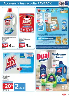 Anteprima del volantino Carrefour volantino Market - Punti Sprint Payback valido a partire dal 20/08/2026 | Pagina: 15 | Prodotti: Candeggina, Bicarbonato, Lavastoviglie, WC