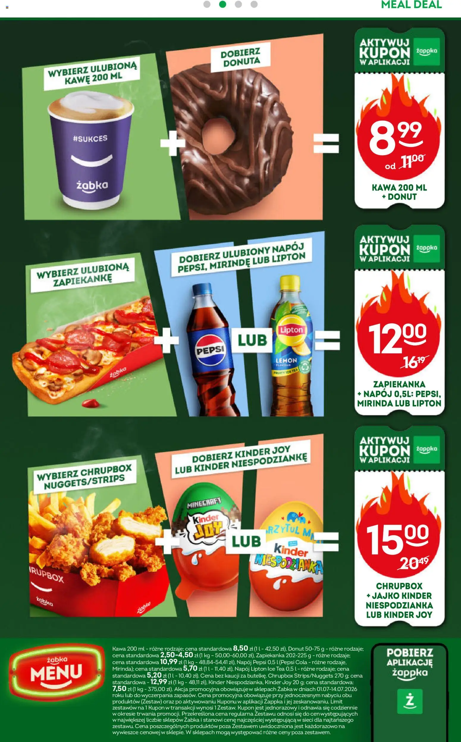 Żabka gazetka od 01.07.2026 | Strona: 59 | Produkty: Ice Tea, Zapiekanka, Pepsi, Donut