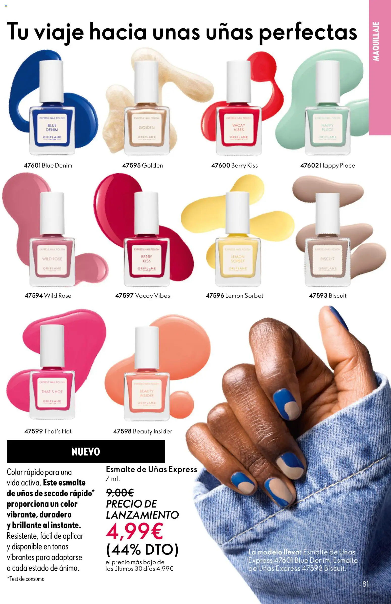 Oriflame - Catálogo Campaña 8 │ válido desde el 03.06.2026 | Página: 81 | Productos: Maquillaje, Esmalte de uñas