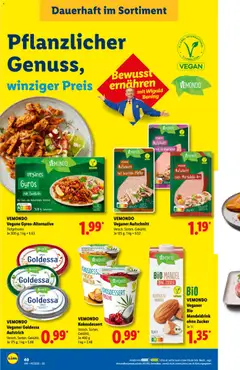 VEMONDDO veganer Aufschnitt mit buntem Pfeffer, Veganer Aufschnitt mit buntem Pfeffer. ab 02.11.2026 gültig | Seite: 60 | Produkte: Gyros, Zwiebeln, Zucker, Pfeffer