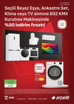 01 Eylül 2026 tarihinden itibaren geçerli olan Arçelik kataloğu önizlemesi