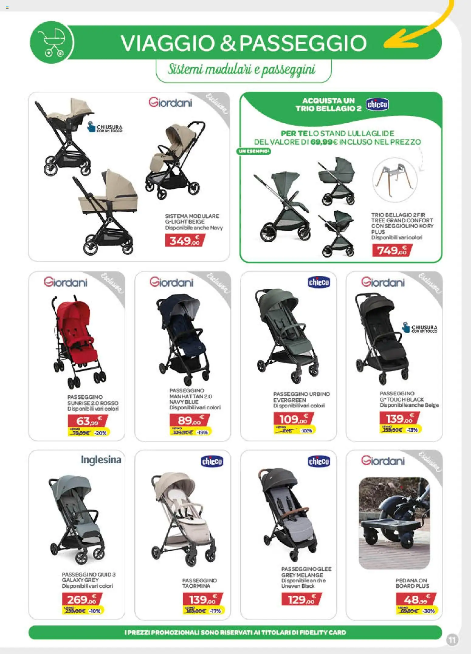 Volantino Bimbo store del 11.06.2026 | Pagina: 11 | Prodotti: Passeggino, Seggiolino