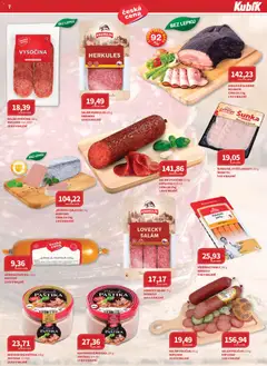Náhled letáku Kubík leták - Velkoobchod 06/2026 od 01.06.2026 | Strana: 7 | Produkty: Anglická slanina, Vysočina, Slanina, Lovecký salám