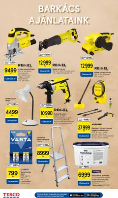 Tesco aktuális akciós újság - amely érvényes a következő dátumtól: 28.05.2026 | Oldal: 30 | Termékek: Lámpa, Asztali lámpa, Létra, Magasnyomású mosó
