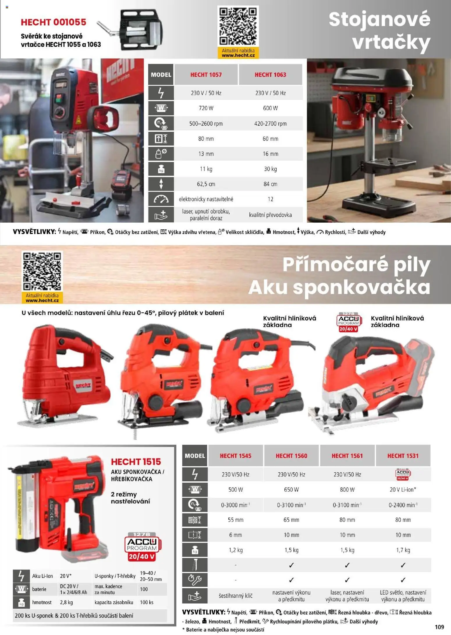 Hecht katalog - Léto - podzim 2026 od 21.08.2026 | Strana: 109 | Produkty: Hecht, Baterie, Sponkovačka, LED