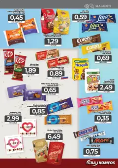CBA Komfos leták platný od 19.06.2026 | Strana: 9 | Produkty: Lindor, Cereálie, Študentská pečať, Mango