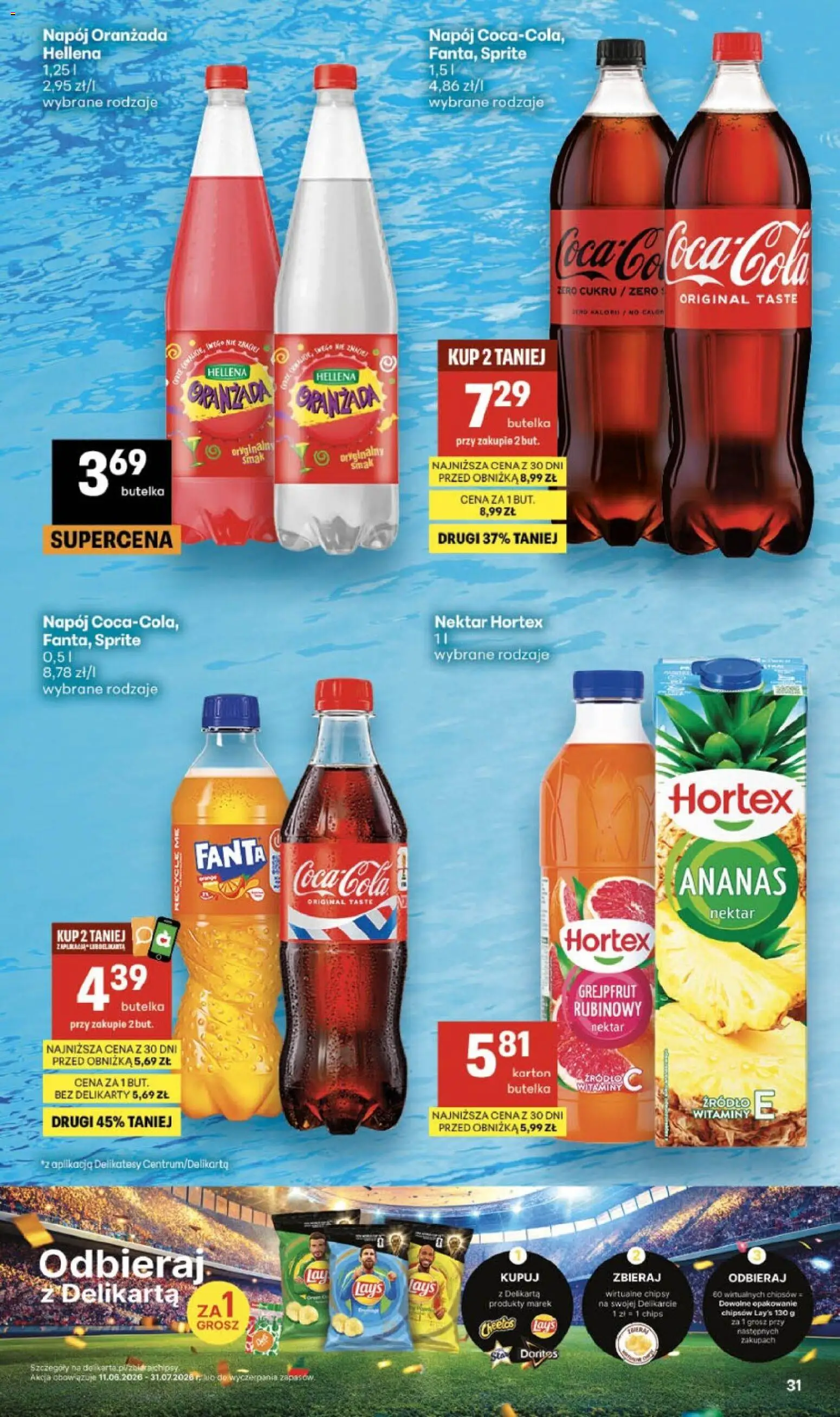 Delikatesy Centrum gazetka - Sklepy Własne od 11.06.2026 | Strona: 31 | Produkty: Delikatesy, Doritos, Ananas, Grejpfrut