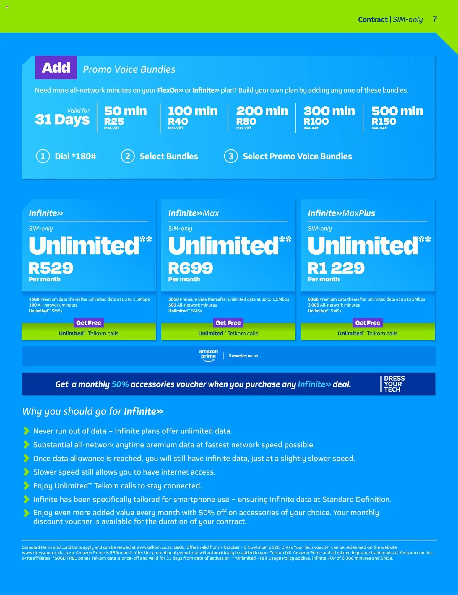 New Telkom catalogue – valid from 07/10/2026 | Page: 7 | Products: Dress, Data, Smartphone
