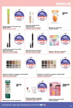 Monoprix - Prévisualisation de Monoprix catalogue valide à partir de 06/10/2026 | Page: 69 | Produits: Maquillage, Poudre, Pinceau, Eponge