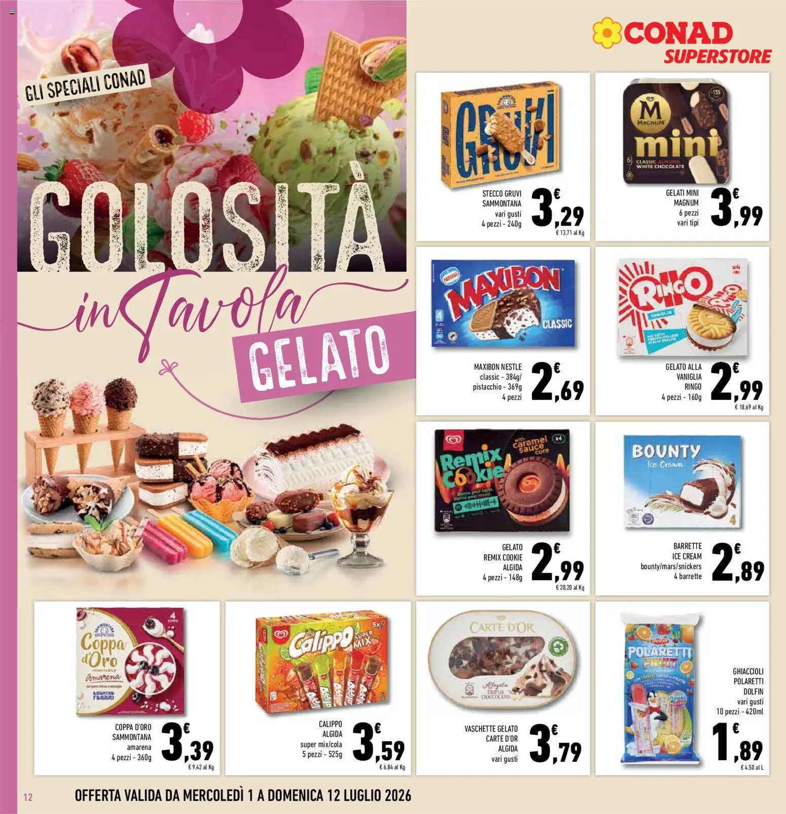 Volantino Conad del 01/07/2026 | Pagina: 12