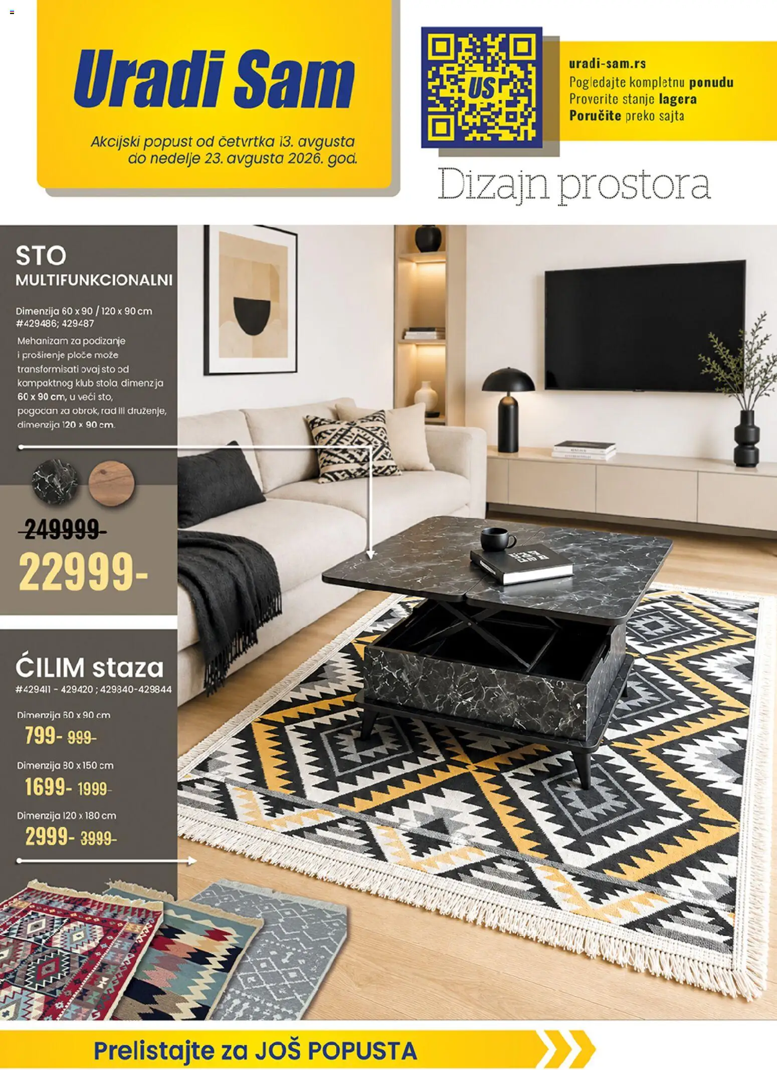 Uradi Sam katalog - važi od 13.08.2026 | Strana: 1 | Proizvode: Sto