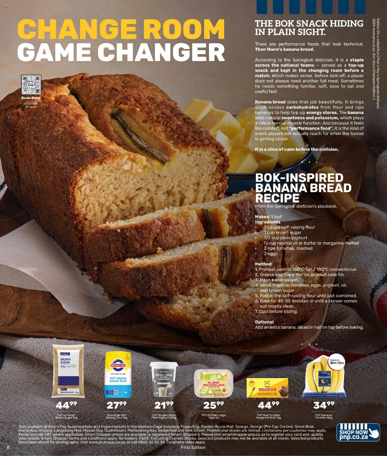 New Pick n Pay catalogue – valid from 29/06/2026 | Page: 8 | Products: Flour, Butter, Bread, Sugar