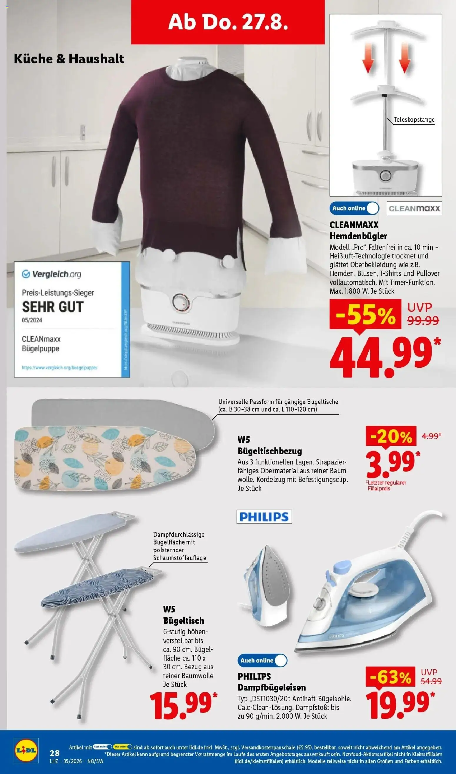 Lidl Prospekt Weikersheim (ab 24.08.2026) zum Blättern » Angebote | Seite: 50 | Produkte: Philips, Küche, Tür, Pullover