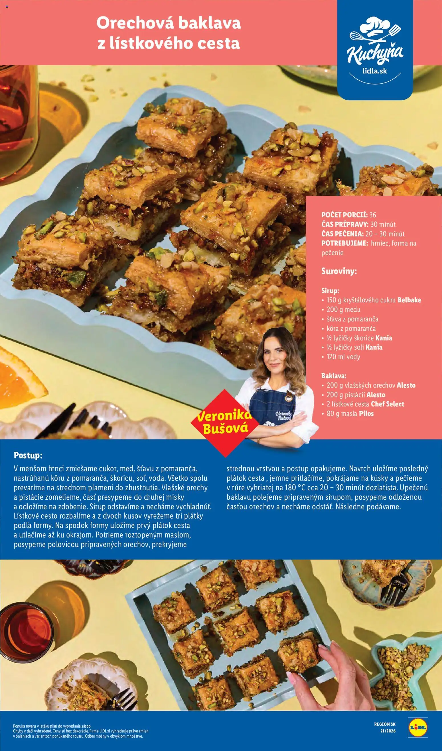Nové Lidl akcie – leták je platný od 18.05.2026 | Strana: 95 | Produkty: Kuchyňa, Lístkové cesto, Pistácie