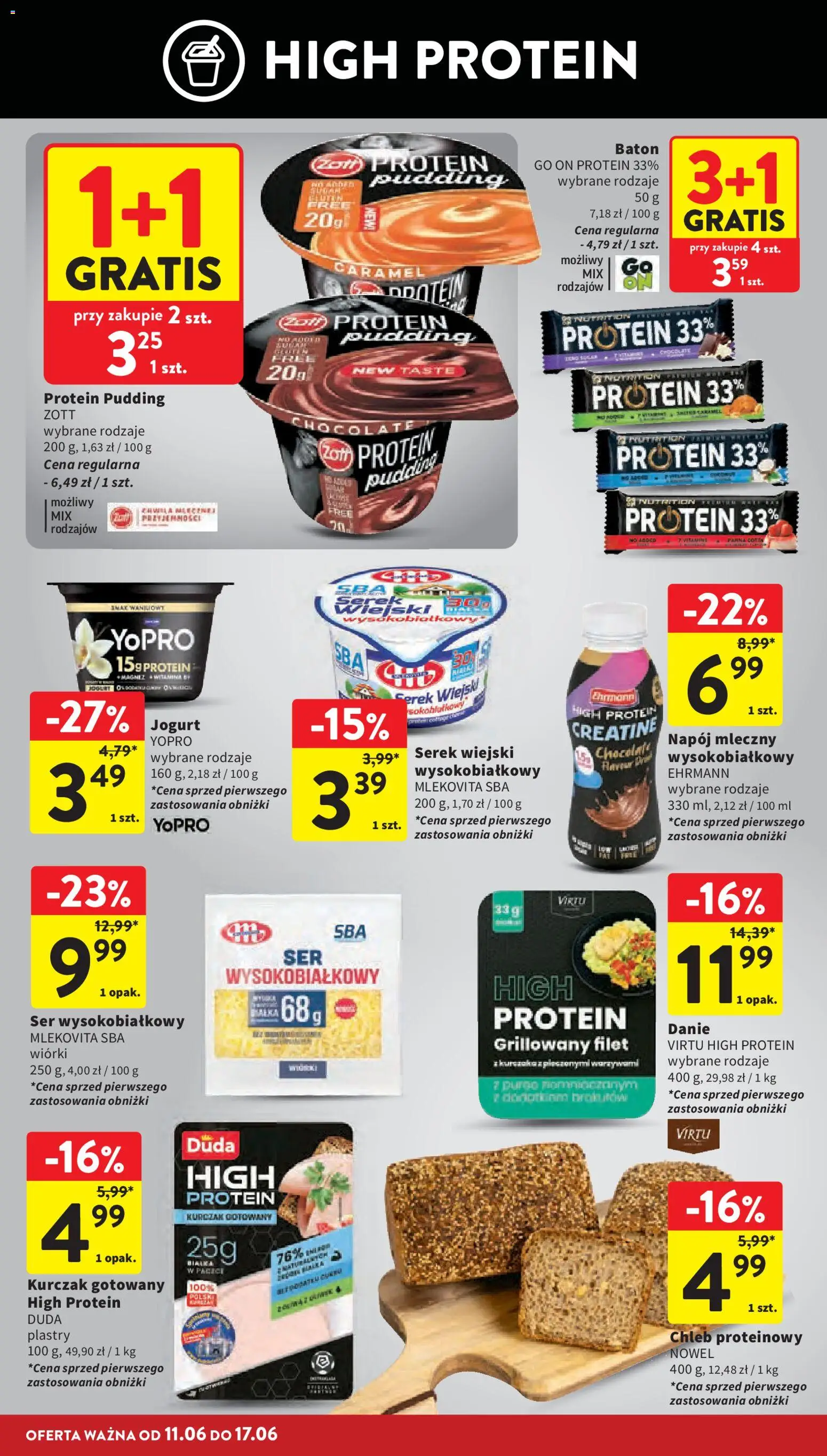 Intermarche gazetka od 11.06.2026 | Strona: 32 | Produkty: Kurczak, Serek wiejski, Baton, Chleb