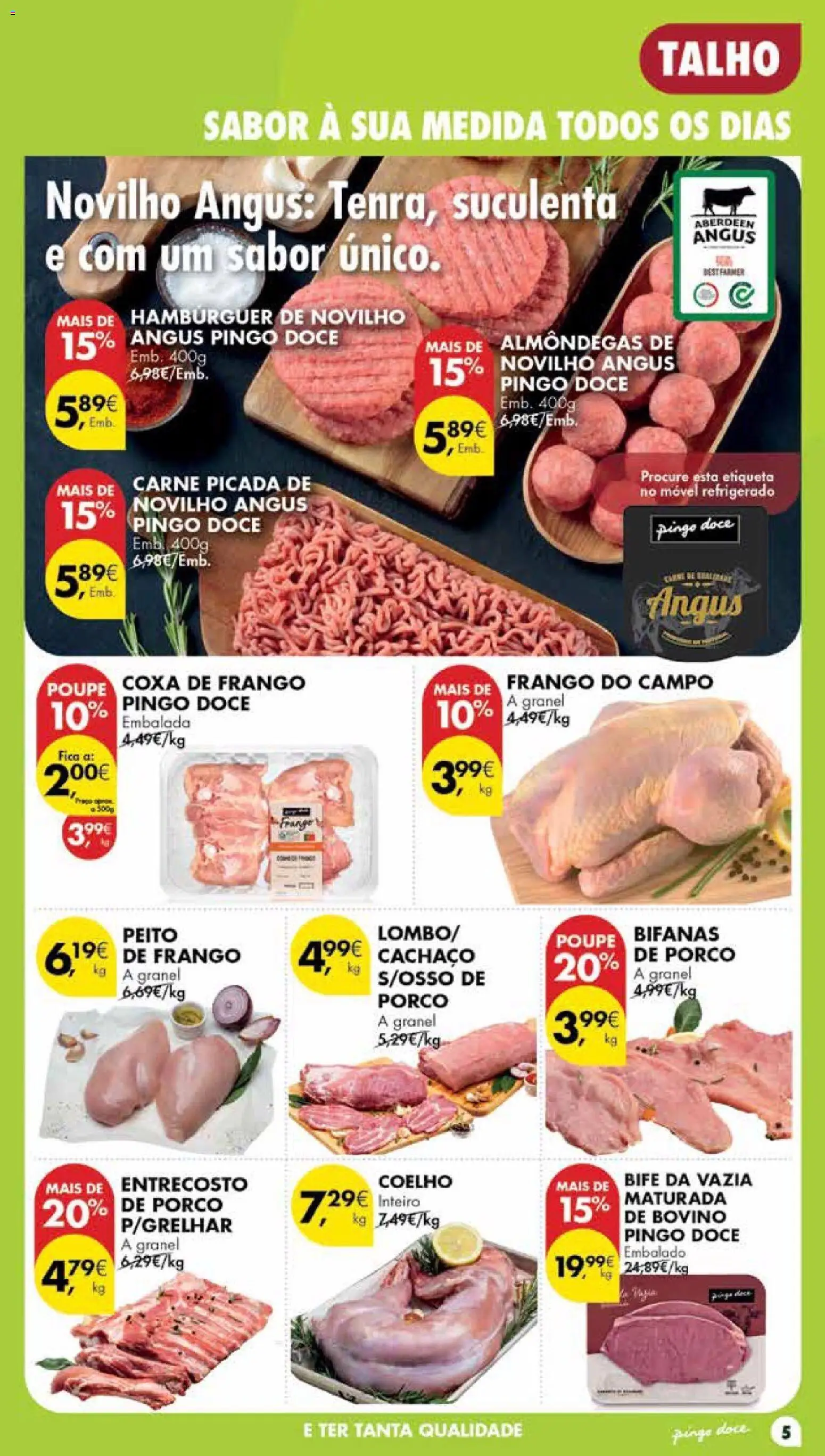 Pingo Doce Poupe Esta Semana Madeira │ válido de 08/09/2026 | Página: 5 | Produtos: Frango, Carne, Coelho, Bife