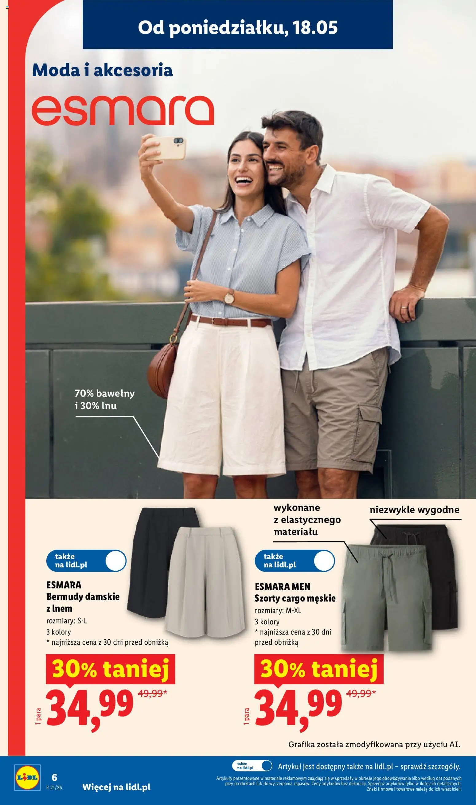Lidl Katalog od 18.05.2026 | Strona: 6 | Produkty: Szorty