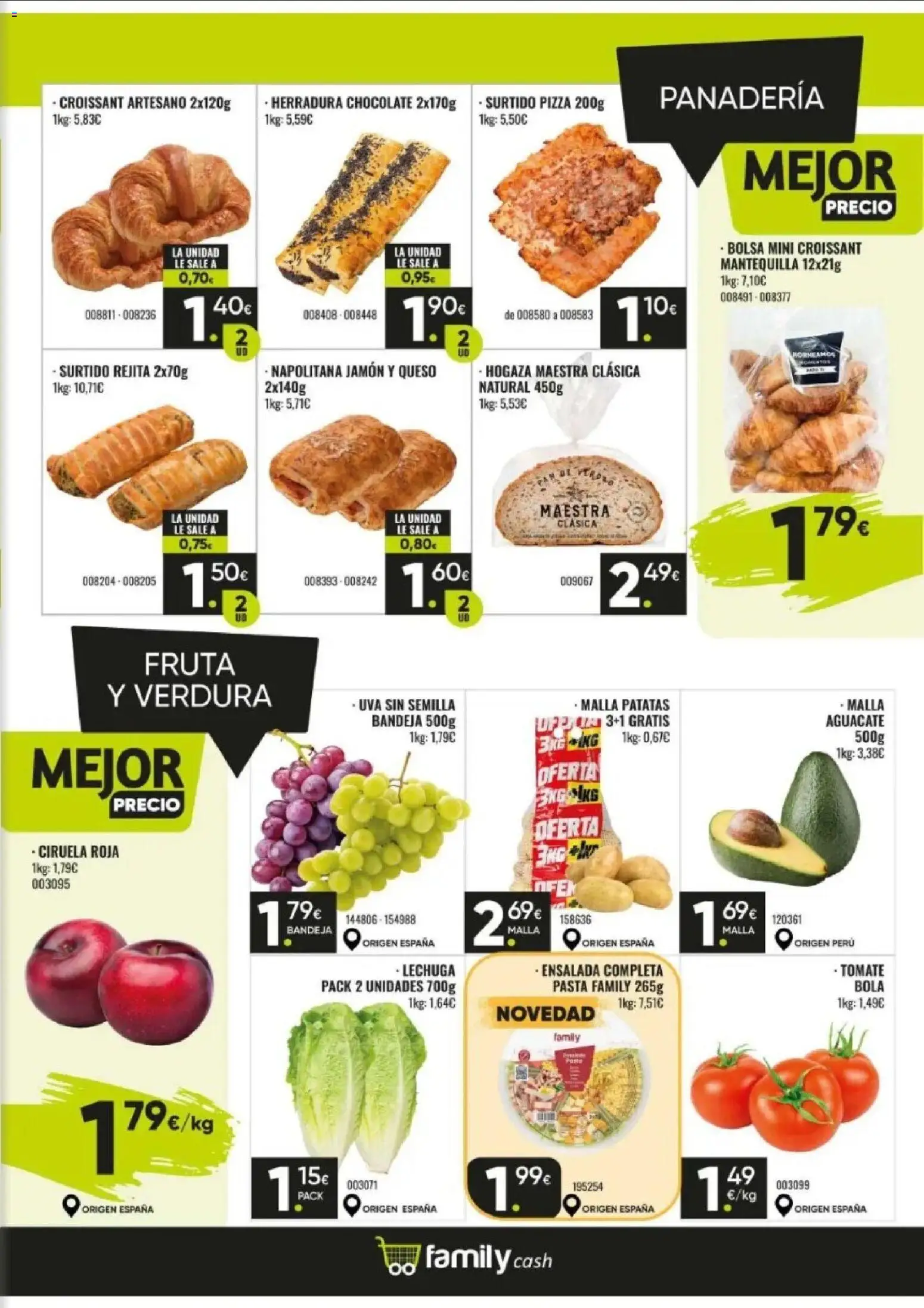 Family Cash folleto │ válido desde el 10/08/2026 | Página: 5 | Productos: Fruta, Jamón, Ensalada, Mantequilla