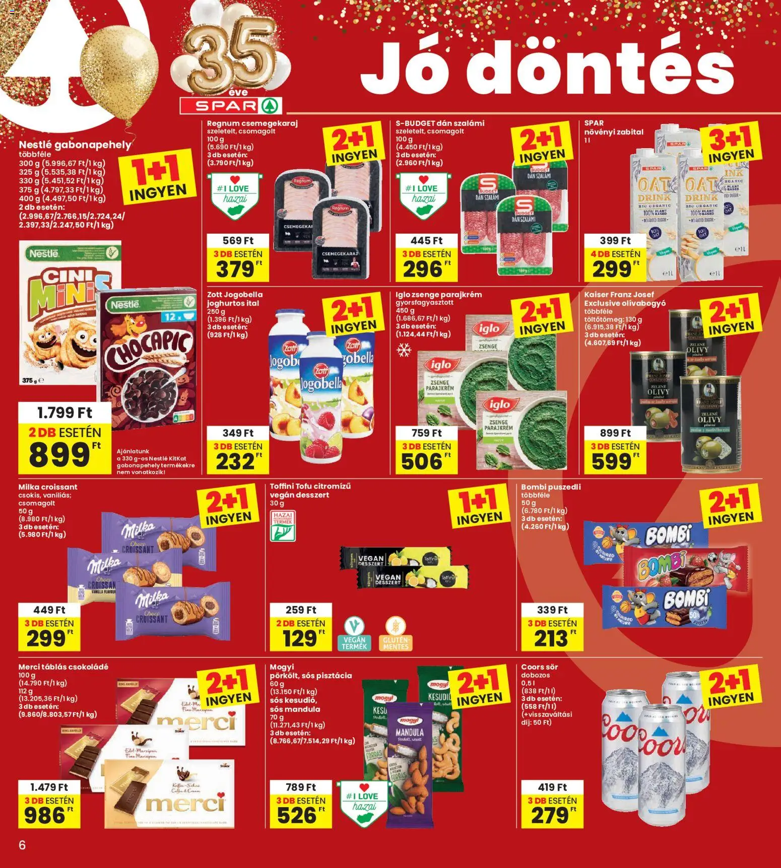 Interspar akciós ujság - amely érvényes a következő dátumtól: 2026.10.08. | Oldal: 6