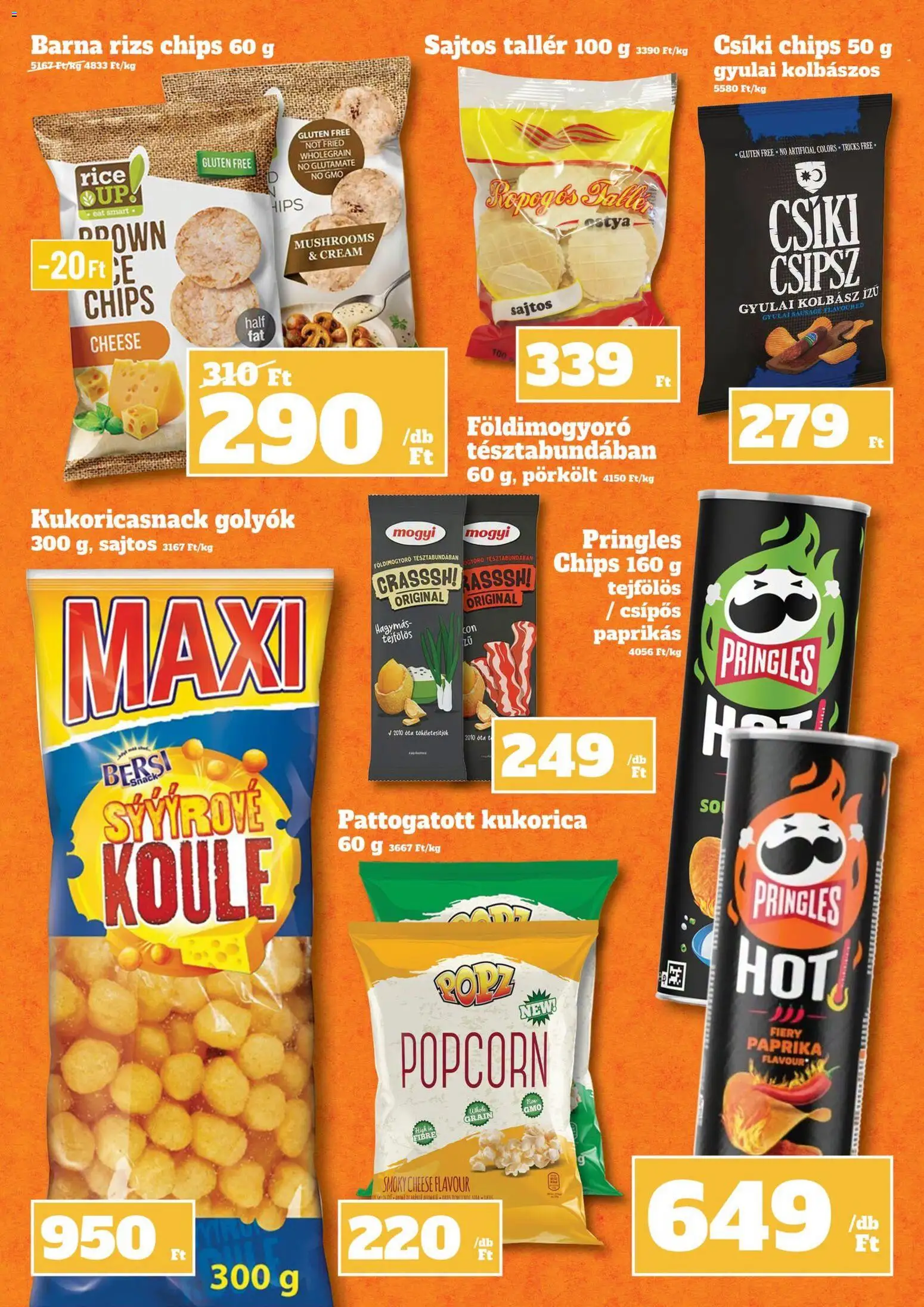 Vil-For akciós ujság - amely érvényes a következő dátumtól: 2026.08.27. | Oldal: 15 | Termékek: Chips, Pringles, Kolbász, Rizs