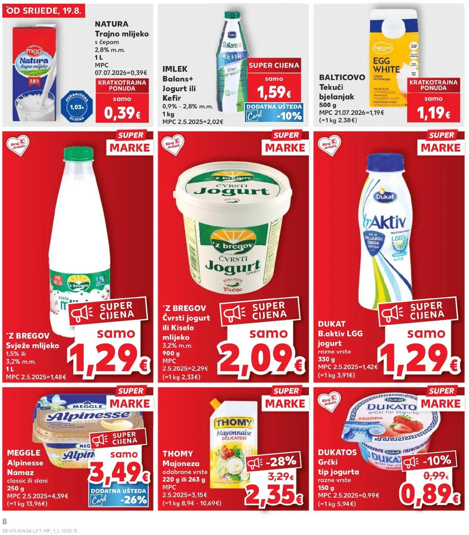 Kaufland katalog | vrijedi od 19.08.2026 | Stranica: 8