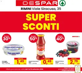 Anteprima del volantino Despar volantino Rimini valido a partire dal 03/09/2026