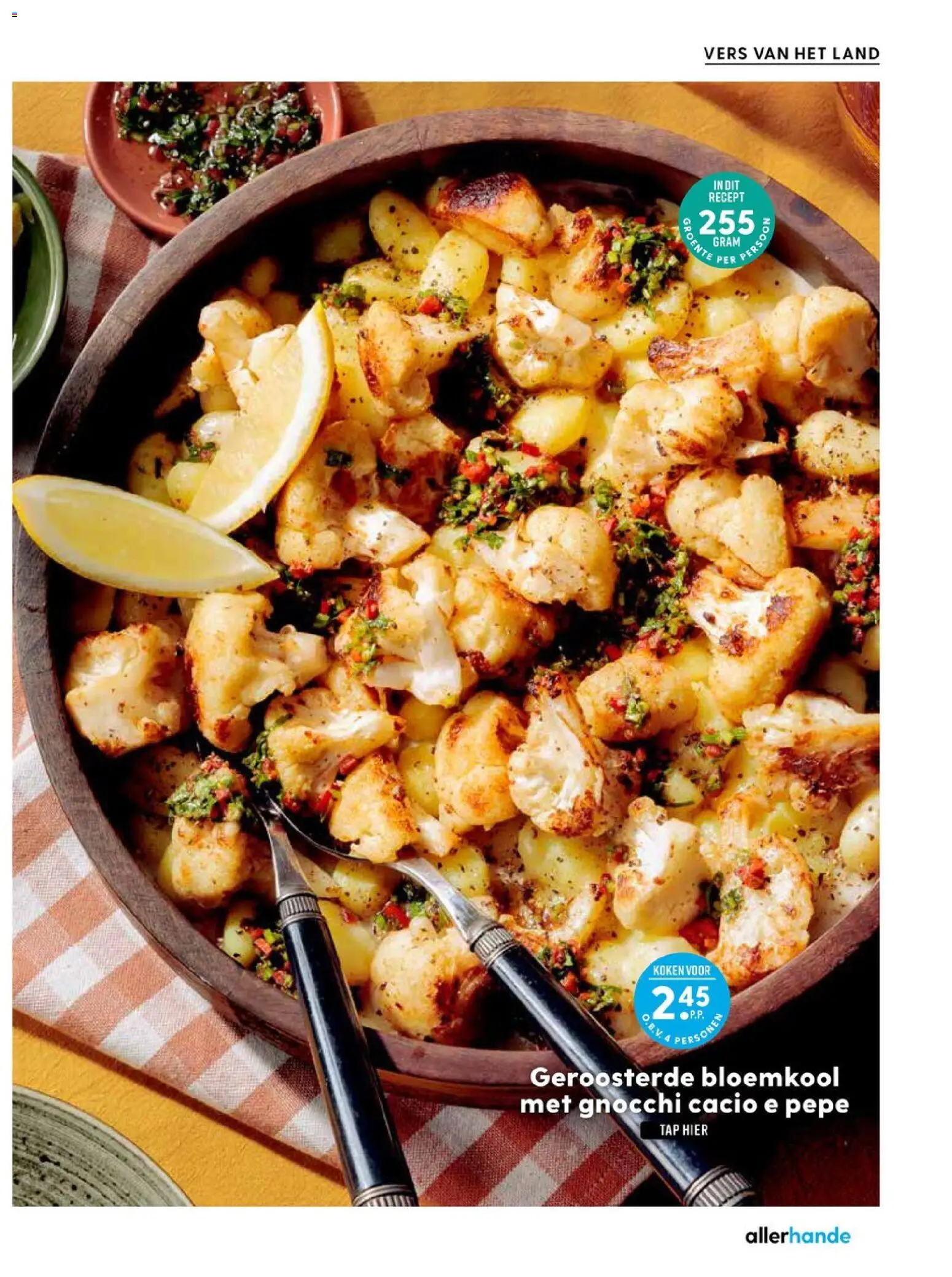 {H1} | Pagina: 67 | Producten: Gnocchi, Bloemkool
