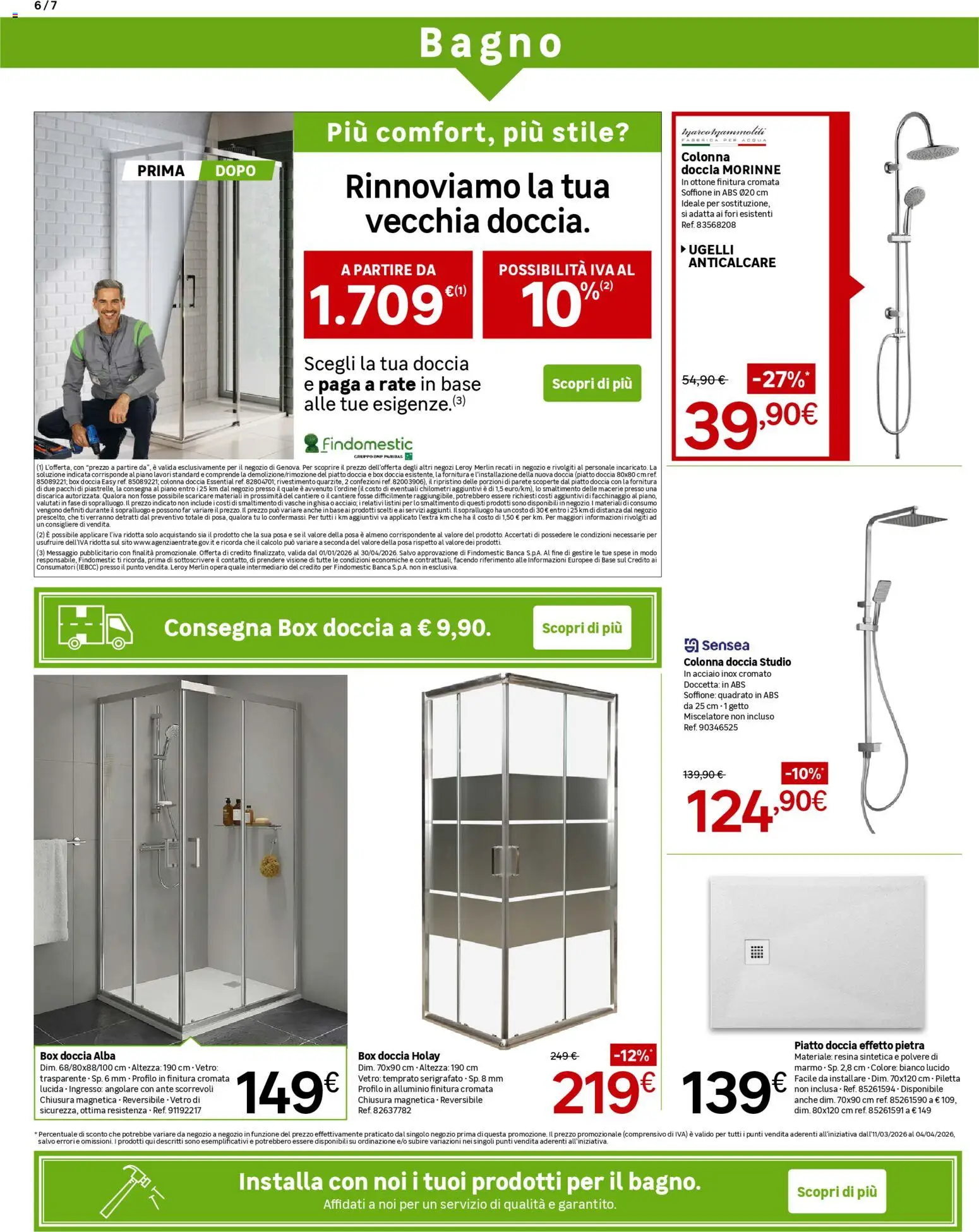 Volantino Leroy Merlin del 11.03.2026 | Pagina: 6 | Prodotti: Anticalcare, Acqua, Piatto, Alluminio