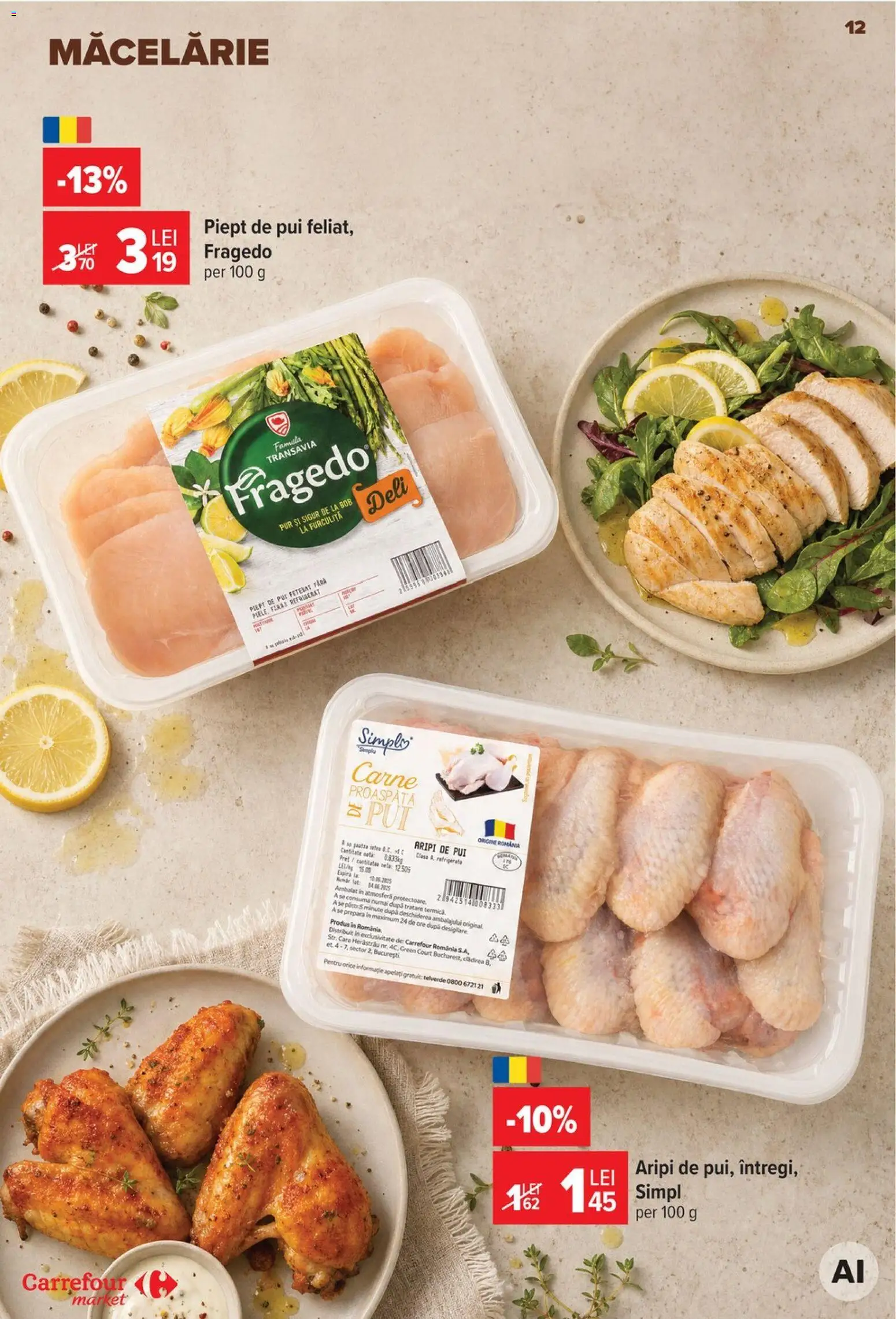 Noul catalog Carrefour – valabil de la 19.08.2026 | Pagină: 12 | Produse: Pui