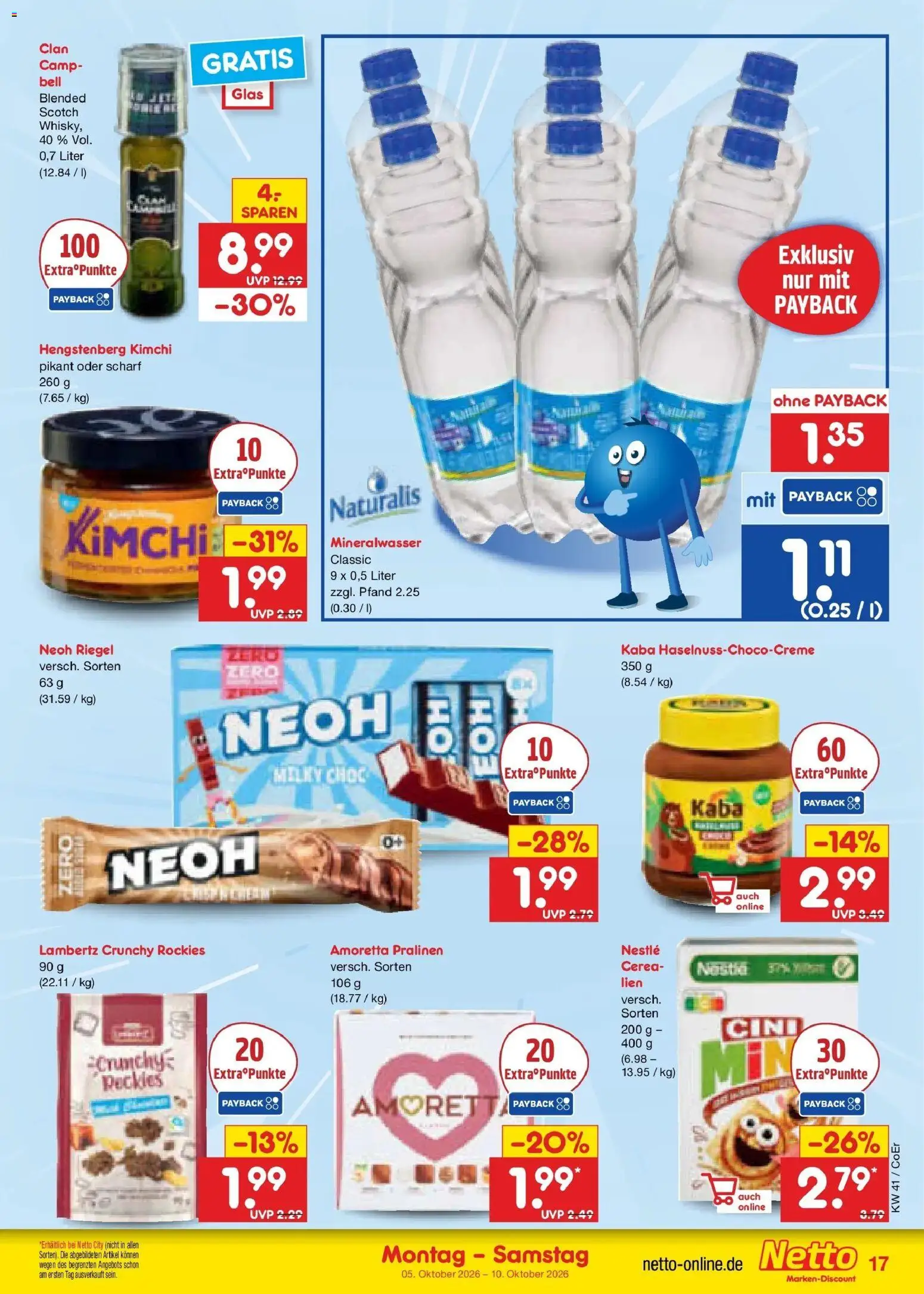 Netto Marken-Discount Prospekt Leipzig – gültig ab 05.10.2026 | Seite: 17 | Produkte: Mineralwasser