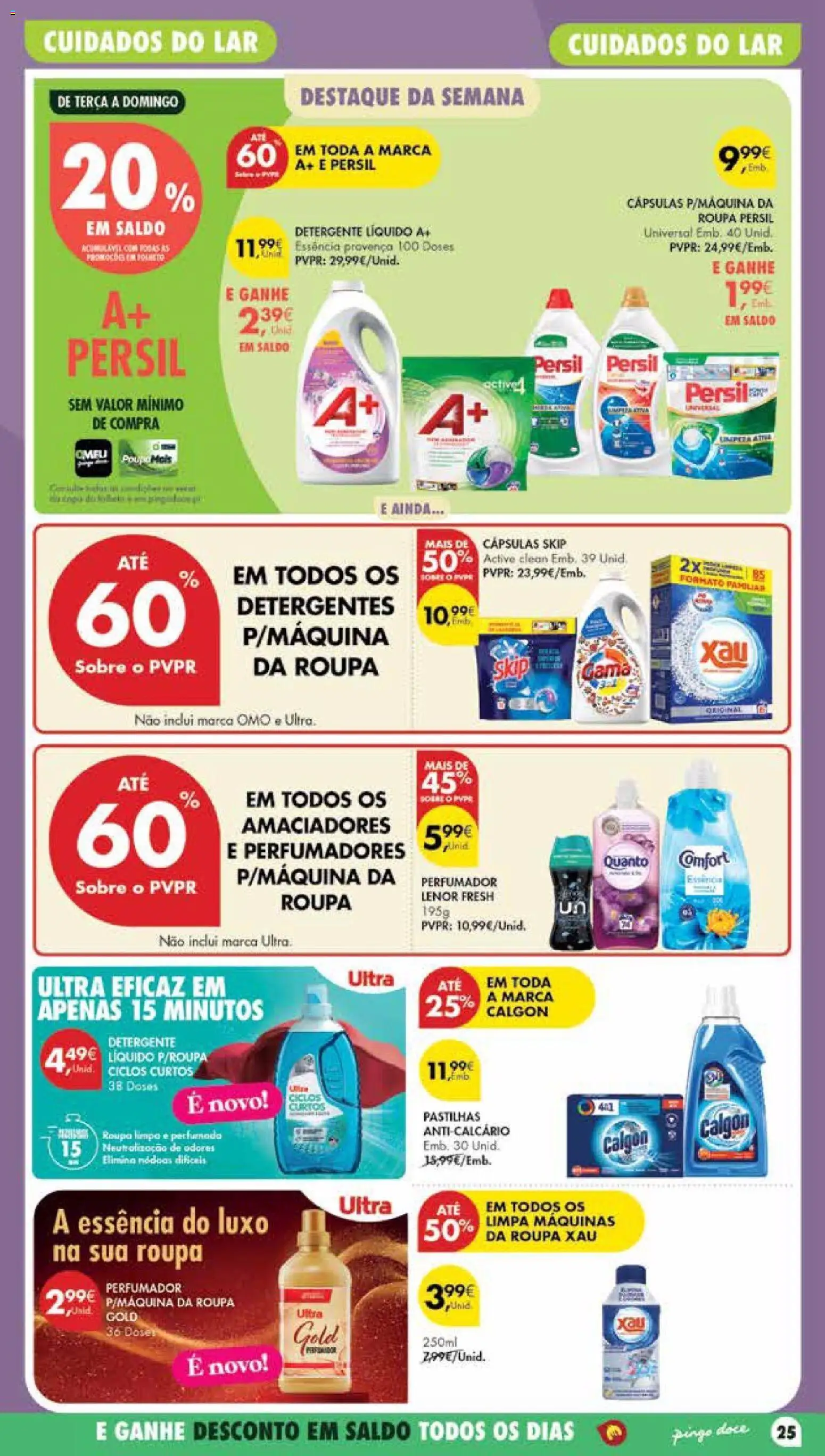 Pingo Doce Poupe Esta Semana Madeira │ válido de 14/07/2026 | Página: 25 | Produtos: Detergente, Persil