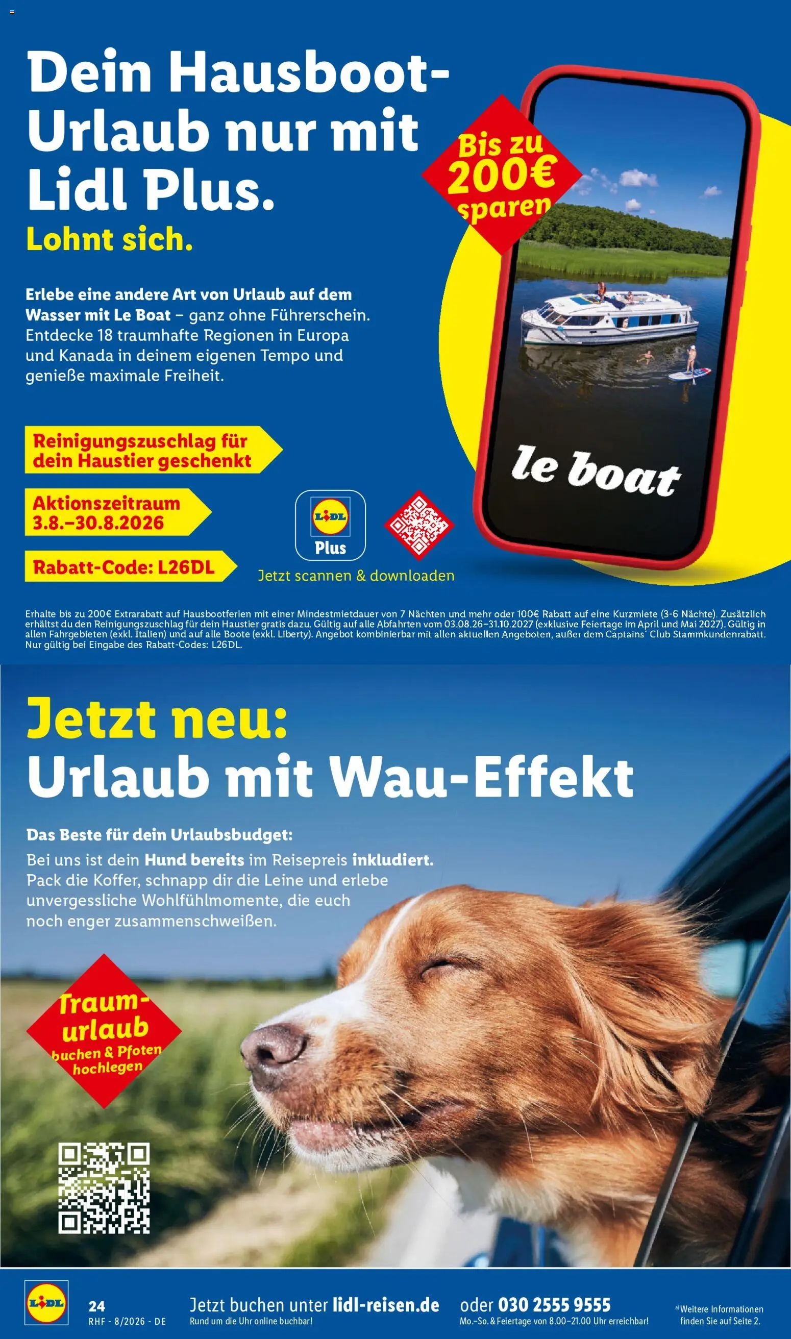 Lidl Reisen Prospekt – gültig ab 29.07.2026 | Seite: 24 | Produkte: Wasser, Tempo, Uhr