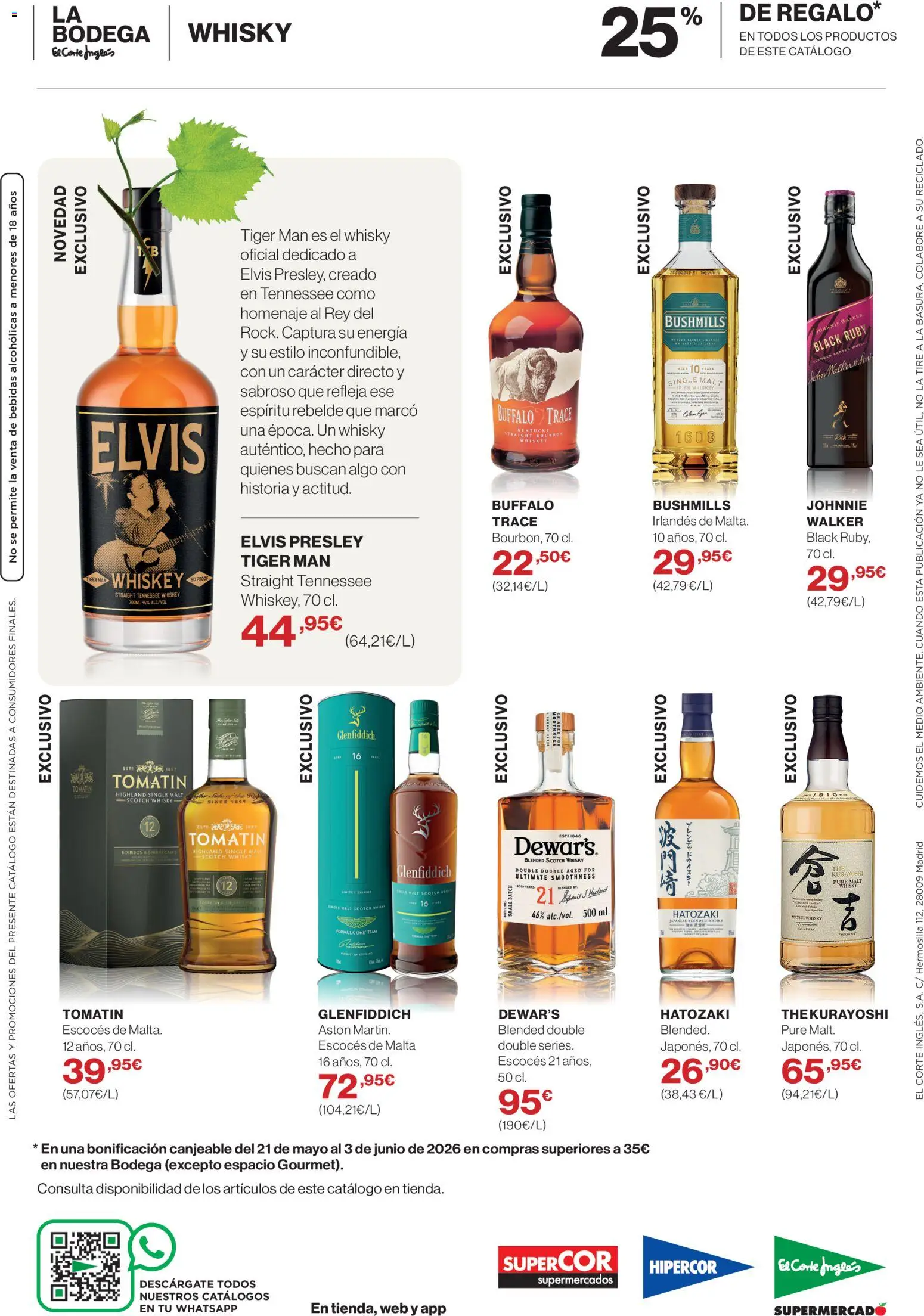 Hipercor catálogo │ válido desde el 23.04.2026 | Página: 24 | Productos: Whisky, Marco