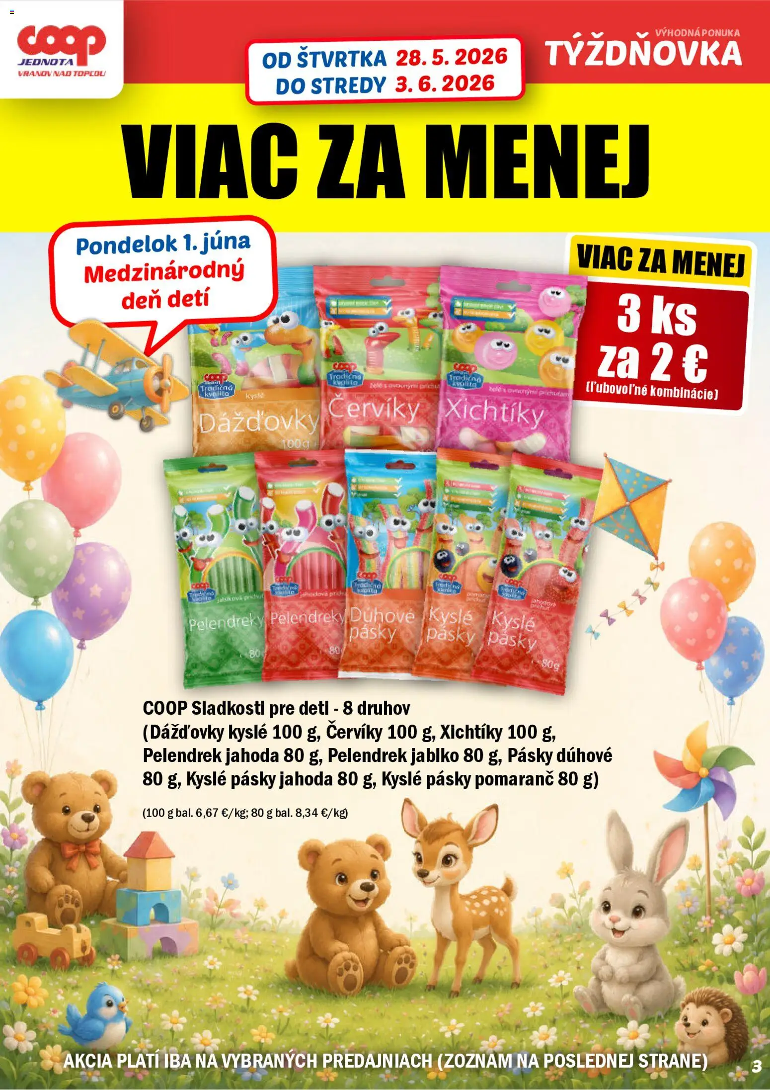 Nové COOP Jednota akcie – leták je platný od 28.05.2026 | Strana: 3