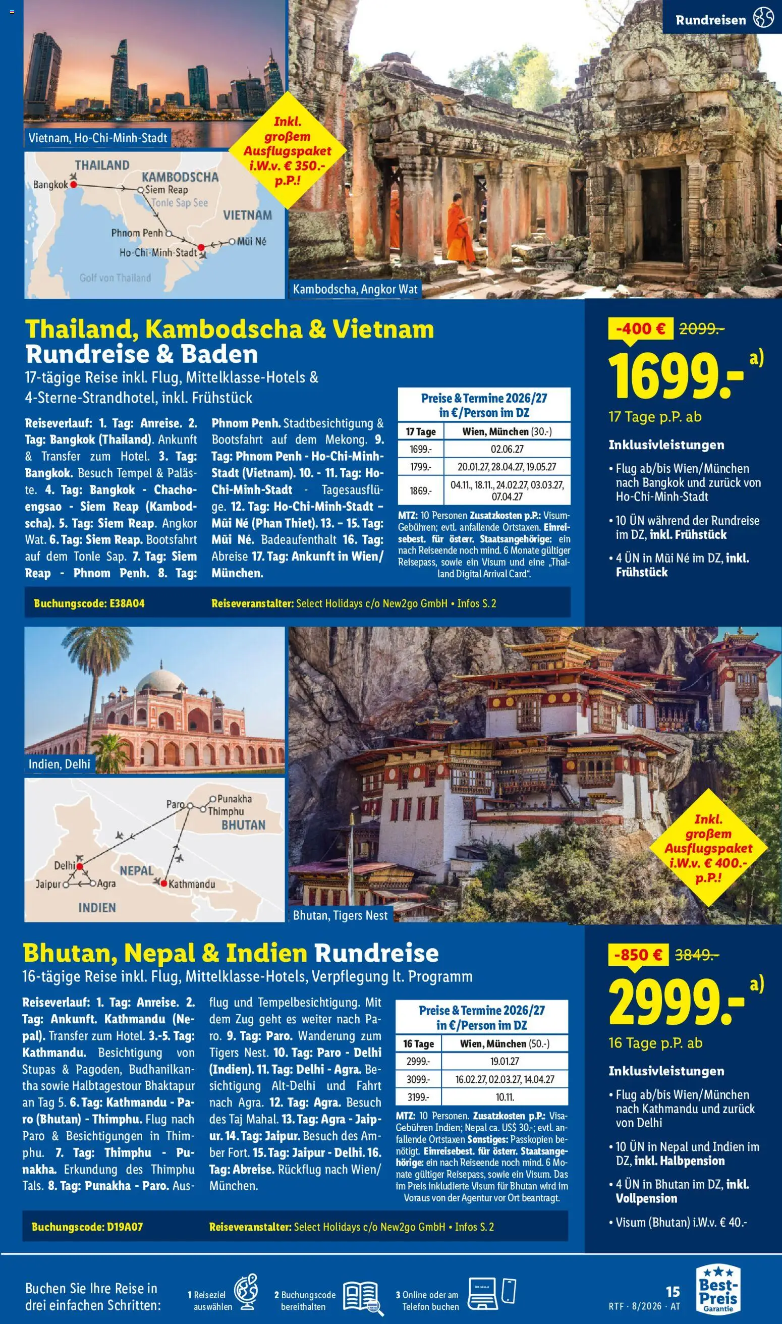Lidl August/September Reise - Highlights gültig ab 12.08.2026 | Seite: 15 | Produkte: Telefon